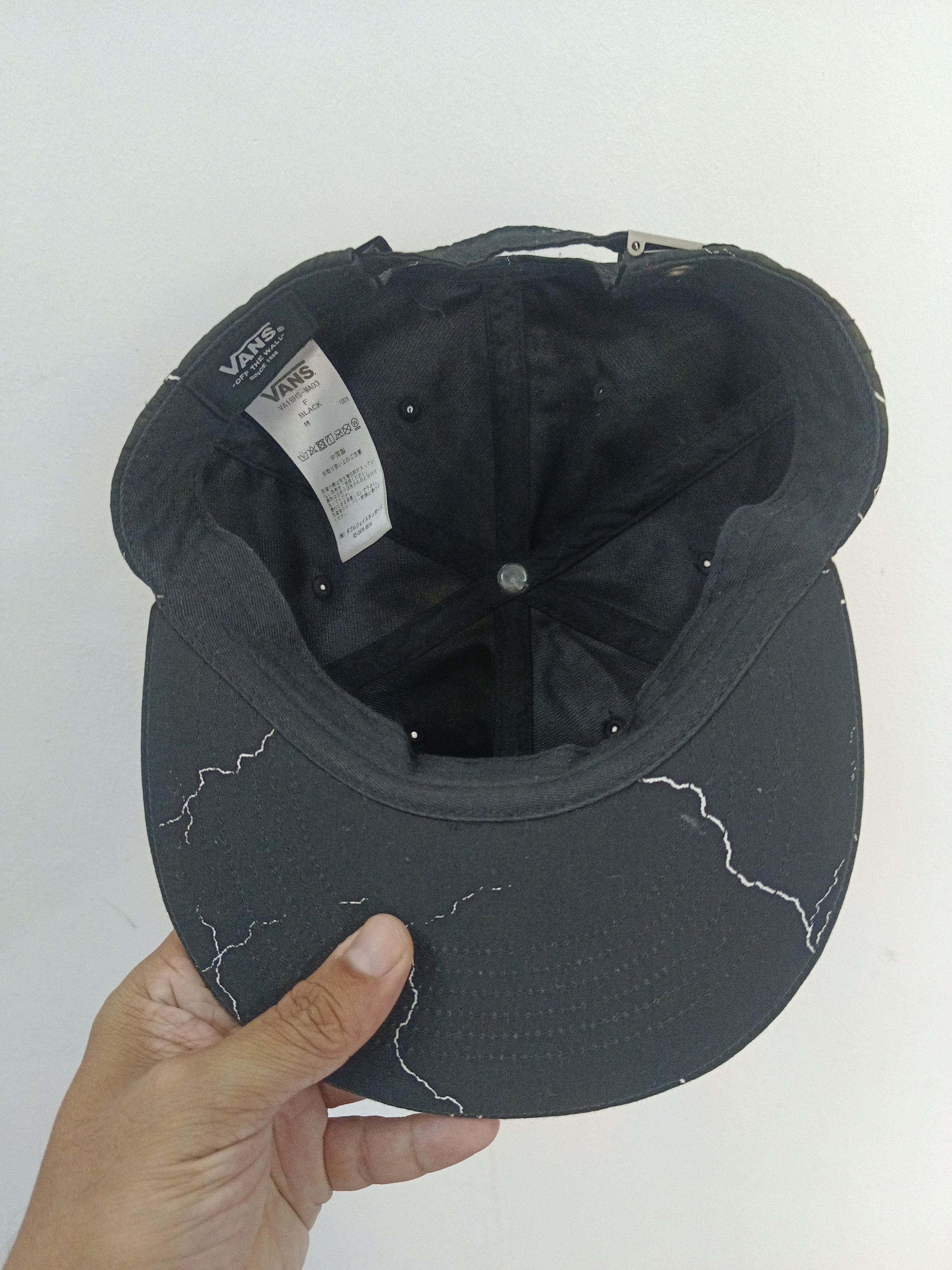 Vans Vans "Lightning Bolt" All-Over Print Snapback Hat Black Size ONE SIZE - 5 Thumbnail