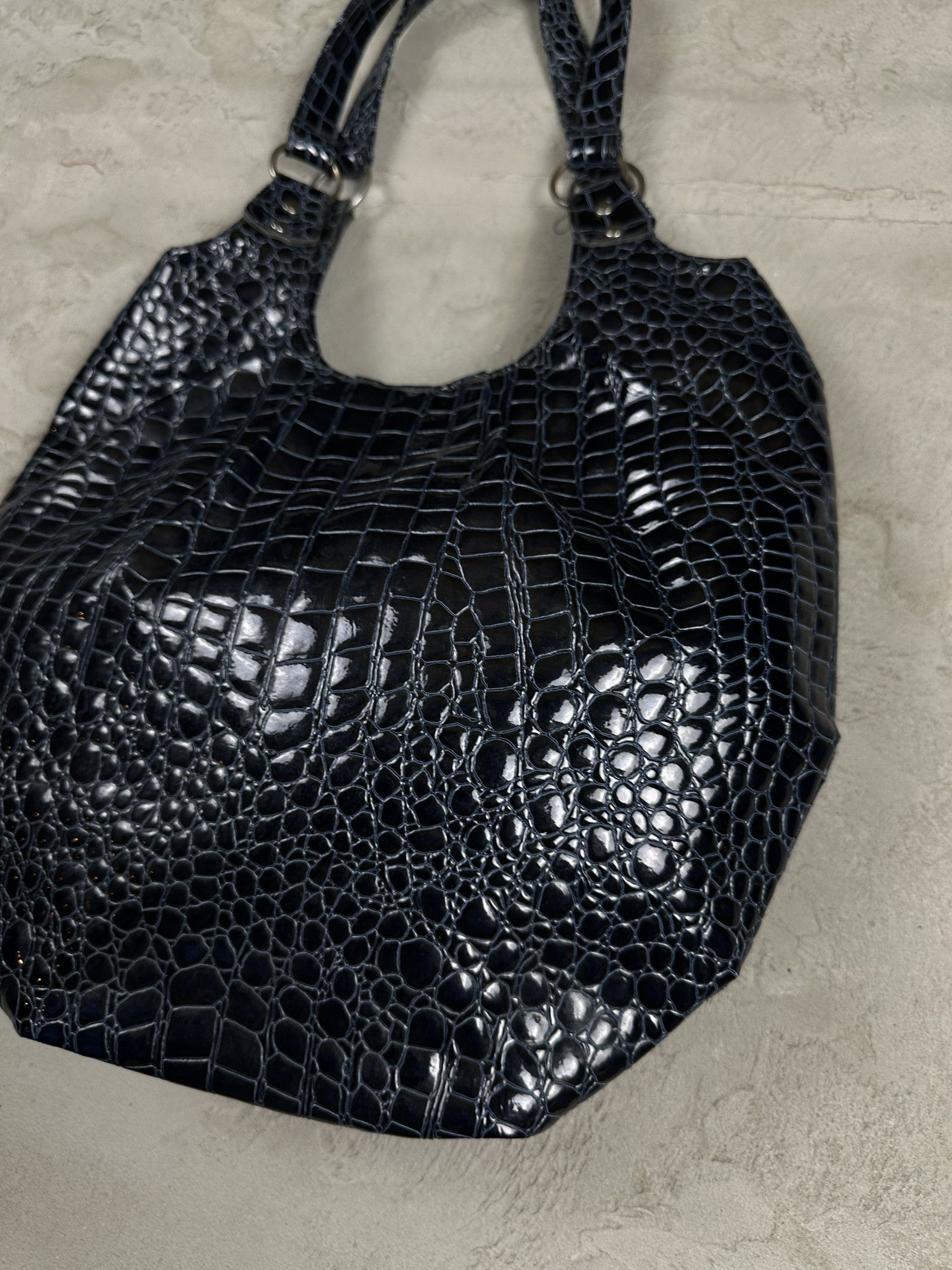 Japanese Brand Vintage Y2k Avant Garde Fux Leather Japanese Shoulder Bag Size ONE SIZE - 3 Thumbnail