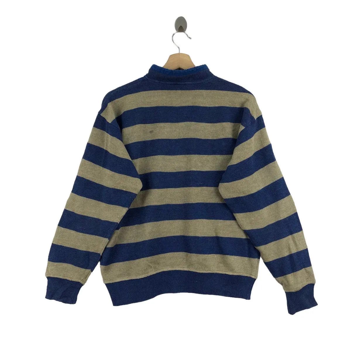 Vintage Vtg PIA SPORTS RACING Team Striped Knitwear Sweater Size XL / US 12-14 / IT 48-50 - 4 Thumbnail