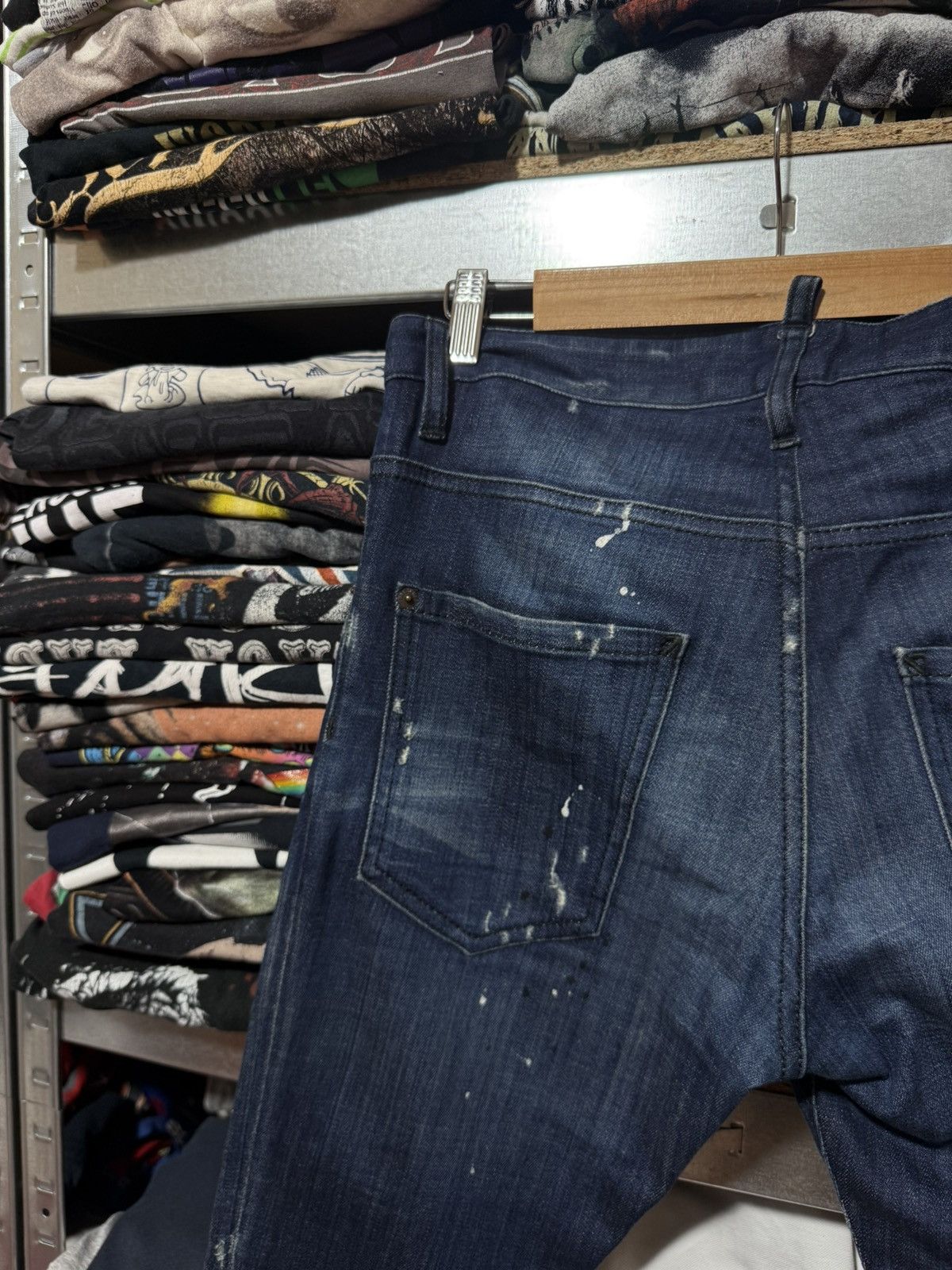 Dsquared2 Rare Luxury Dsquared2 Distressed Denim Navy Jeans Y2K Hype Size US 28 / EU 44 - 9 Thumbnail