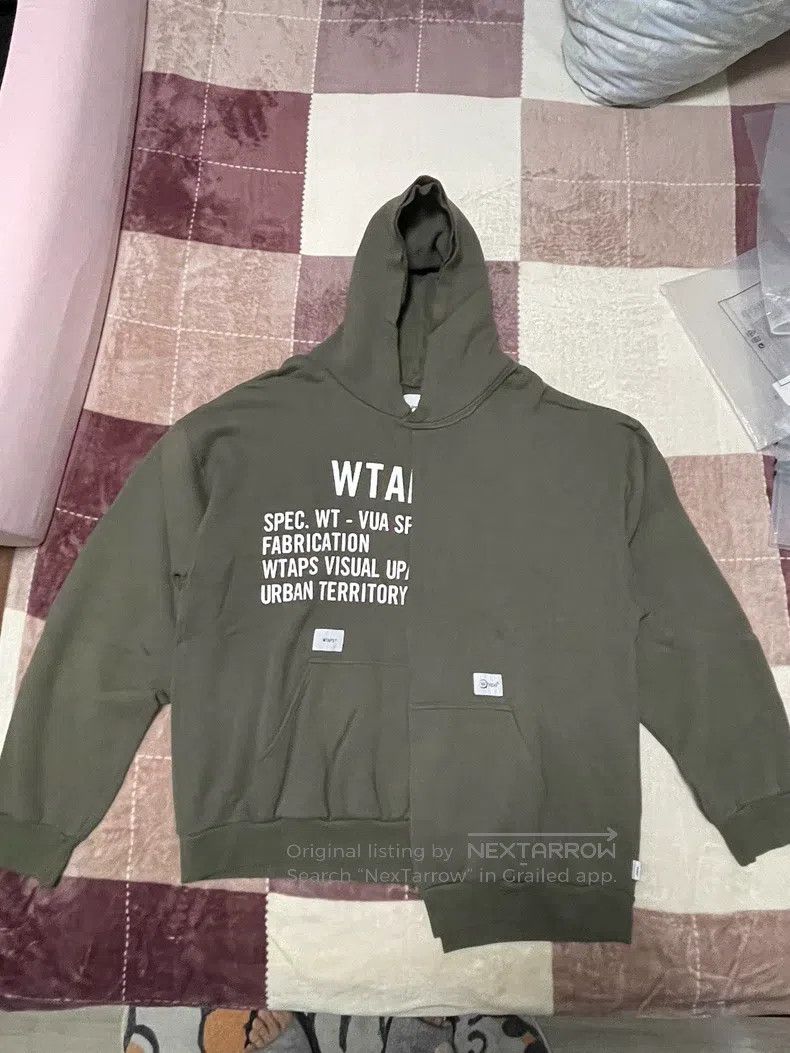 Wtaps Wtaps Fleece Destroyed Patchwork Sweatshirt Green Size US L / EU 52-54 / 3 - 1 Thumbnail