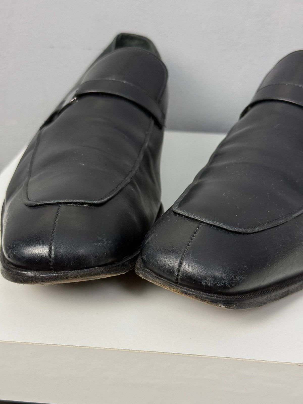 Salvatore Ferragamo Salvatore Ferragamo Gancini Leather Loafers Black US 12 Size US 12 / EU 45 - 11 Thumbnail
