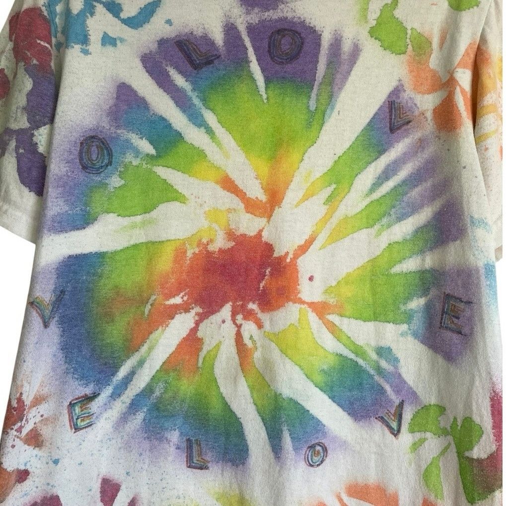 Other Fish LOVE Colorful Tie Dye Short Sleeve Tee Size M / US 6-8 / IT 42-44 - 2 Thumbnail