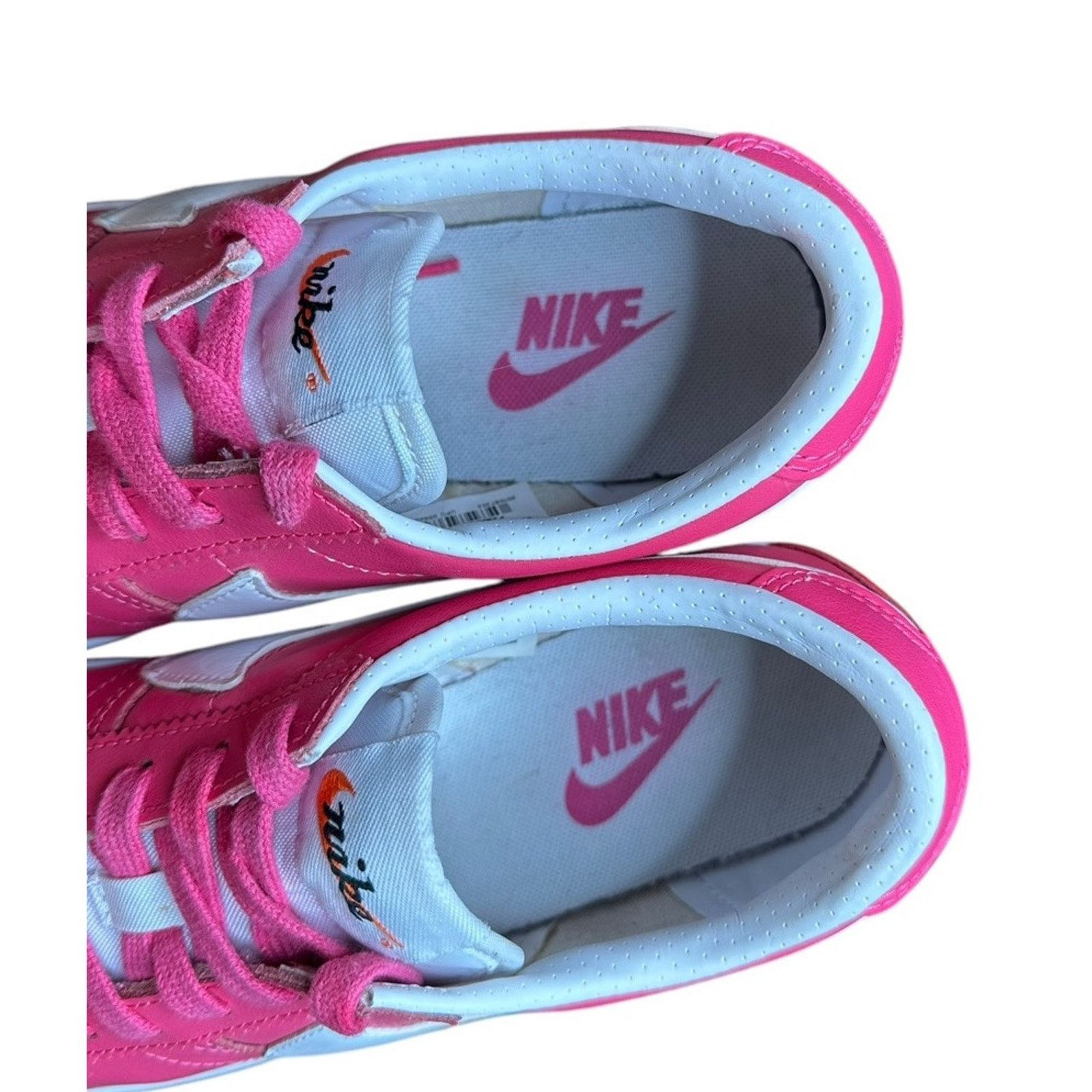 Nike Nike Bruin Lite Sneakers Athletic Shoes 7 Pink White Leather Size US 7 / IT 37 - 10 Thumbnail