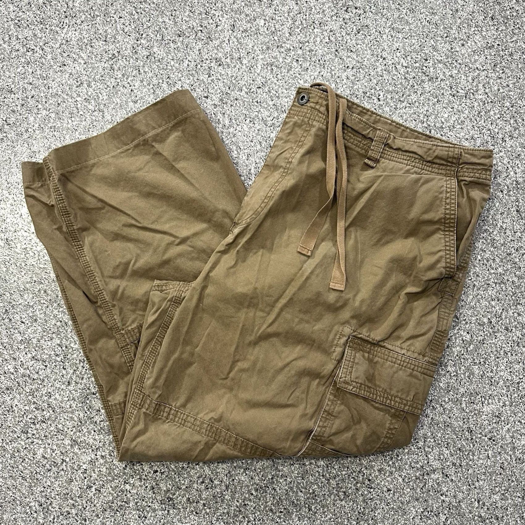 Orvis OLD NAVY Surplus Cargo Pants Mens 46x30 Brown Vintage Cargo Pants Mens 46 30 Brown Size US 38 / EU 54 - 2 Thumbnail