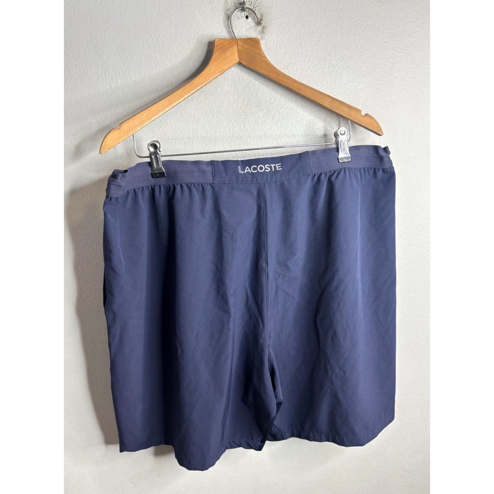Lacoste Lacoste Sport Shorts Mens 4XL Blue Elastic Waist Drawstring Pockets Athletic Short Size US 39 - 4 Thumbnail