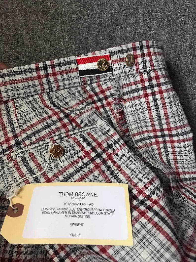 Thom Browne Thom Browne size3 Patchwork checkered trousers Size US 27 - 6 Thumbnail