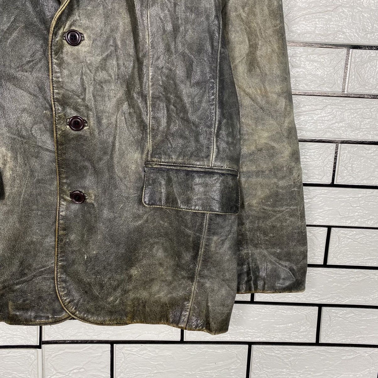Japanese Brand 📌Vintage Genuine Leather Jacket Proud Label Issey Miyake Size US L / EU 52-54 / 3 - 6 Thumbnail