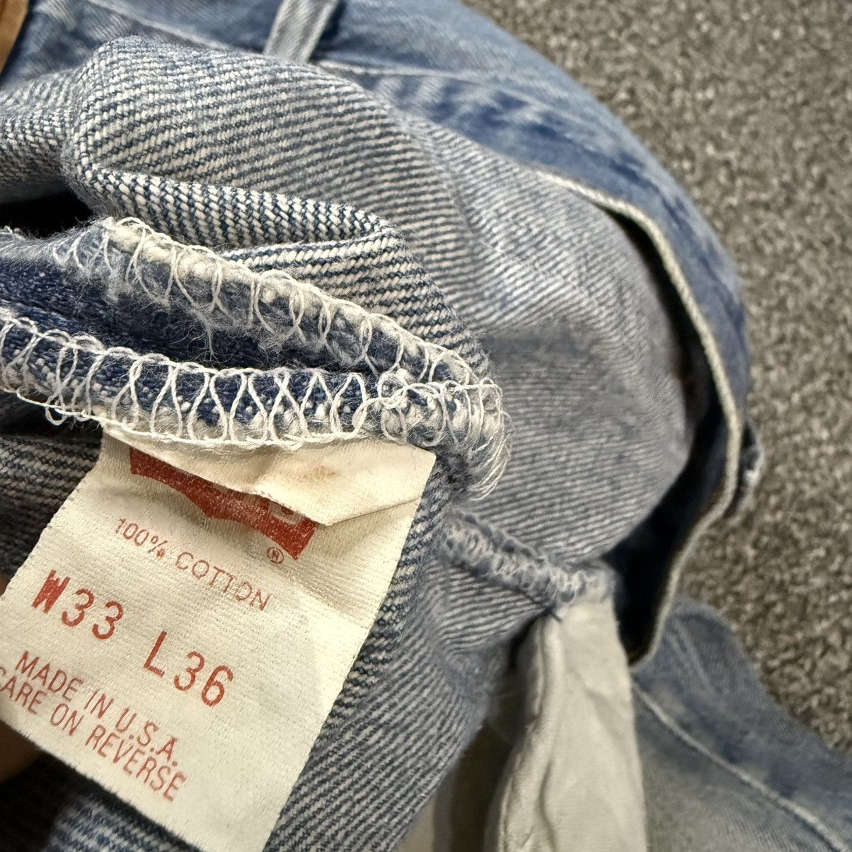 Levi's Vintage Clothing Vintage Levis 501 Acid Washed Faded Aging Denim Made in Usa Size US 33 - 16 Thumbnail