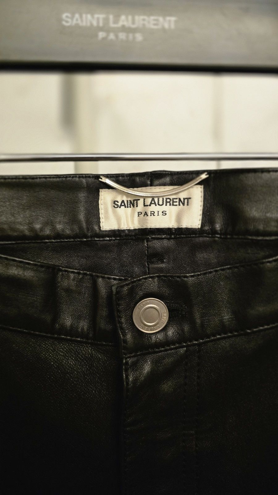 Saint Laurent Paris Saint Laurent 13 FW Runway Lamb Skin Leather Pants Size US M / EU 48-50 / 2 - 3 Thumbnail