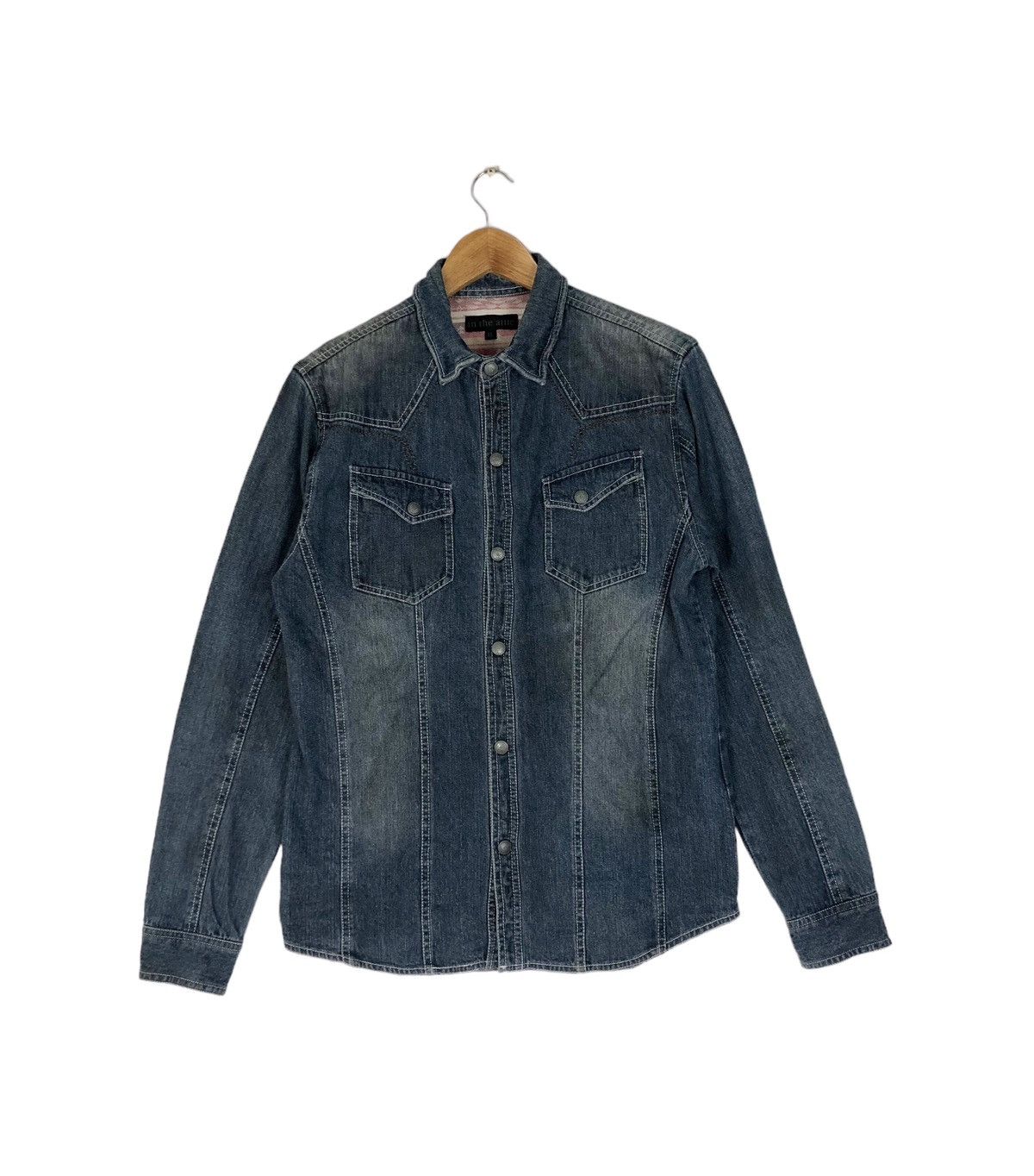 In The Attic In The Attic Western Denim Embroidery Button Shirt Size US L / EU 52-54 / 3 - 1 Thumbnail