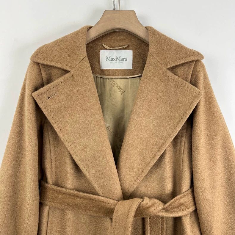 Max Mara Max Mara Manuela Collection Classic Camel Midi Coat Size S / US 4 / IT 40 - 6 Thumbnail