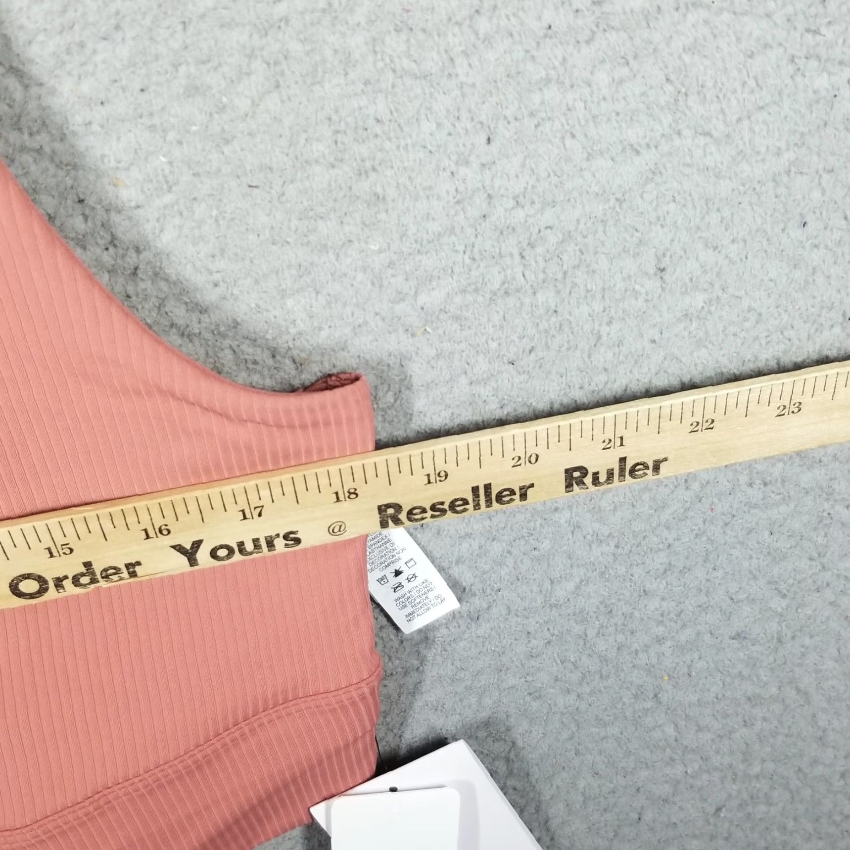 Nike VINTAGE Nike Zenvy Rib Sports Bra Womens 2X Pink High Support Plus Size Bra Size ONE SIZE - 6 Thumbnail