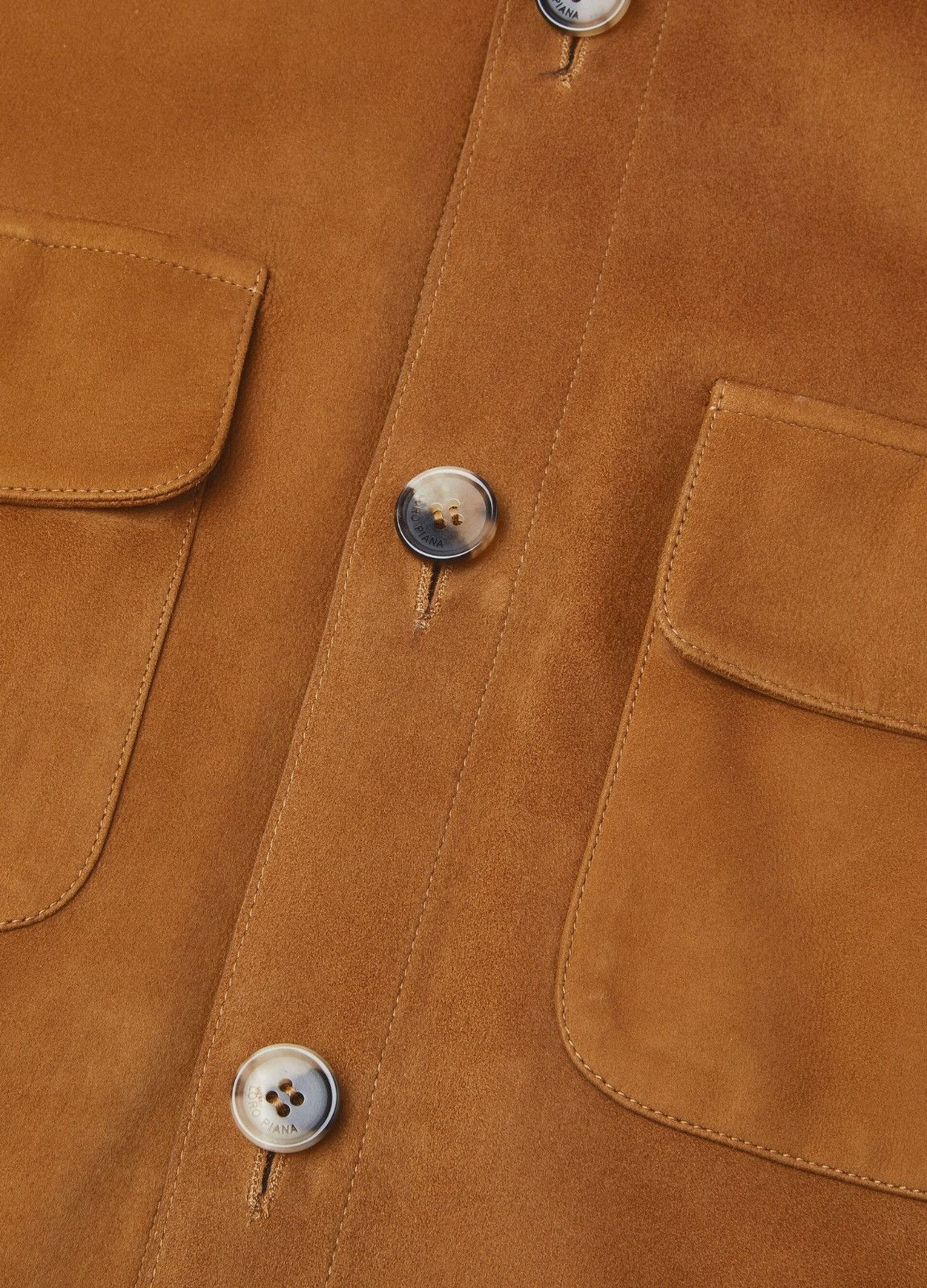 Loro Piana o1srvl11e0526 FAP3922 Lowered Suede Overshirt in Brown Size US XL / EU 56 / 4 - 7 Thumbnail