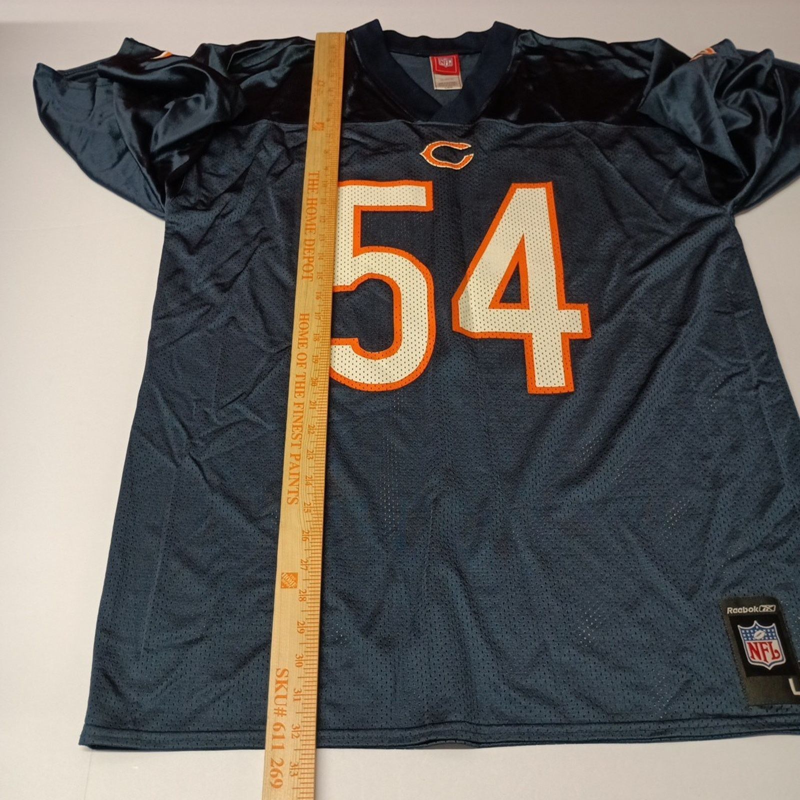 Reebok Chicago Bears Urlacher Jersey #54 Men Size L Blue NFL Reebok Size US L / EU 52-54 / 3 - 8 Thumbnail