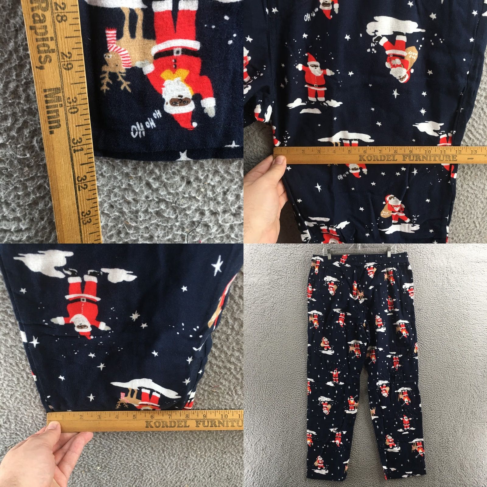 Old Navy Old Navy Sleepwear Pants Mens XL Tall Blue Santa Print Cotton Elastic Waist NEW Size US 36 / EU 52 - 8 Thumbnail