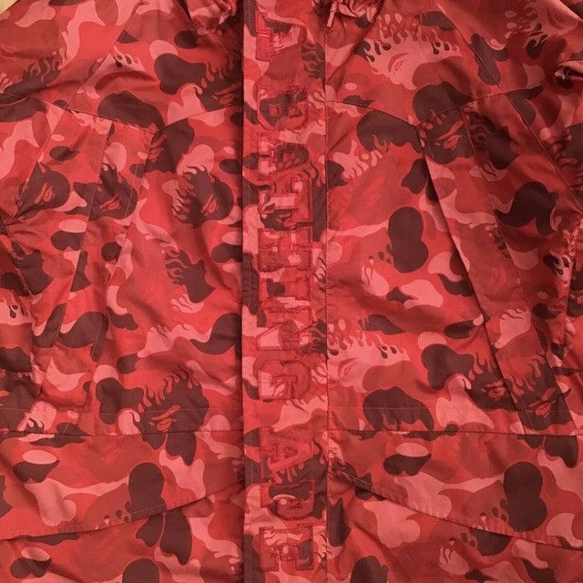 Bape × Nigo BAPE Fire camo red hoodie snowboard jacket APE NIGO flame Size US S / EU 44-46 / 1 - 2 Thumbnail