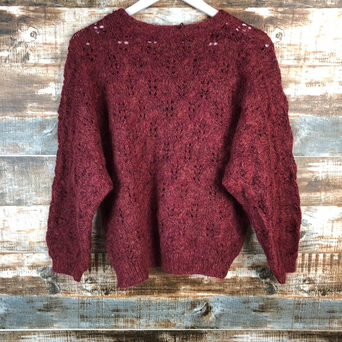 Homespun Knitwear × Japanese Brand Japanese Brand vintage Red Knitwear #A2245 Size M / US 6-8 / IT 42-44 - 12 Thumbnail