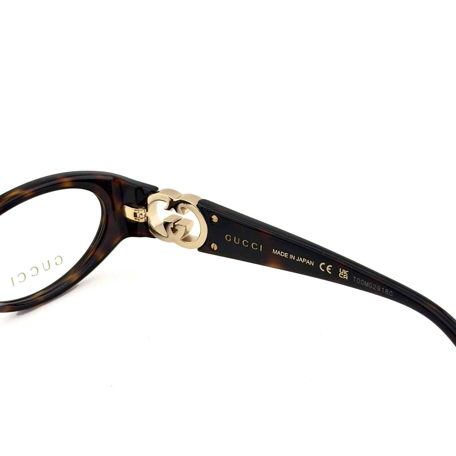 Gucci GUCCI GG1693O 1693 Brown Havana Logo Unisex Eyeglasses 002 Size ONE SIZE - 7 Thumbnail