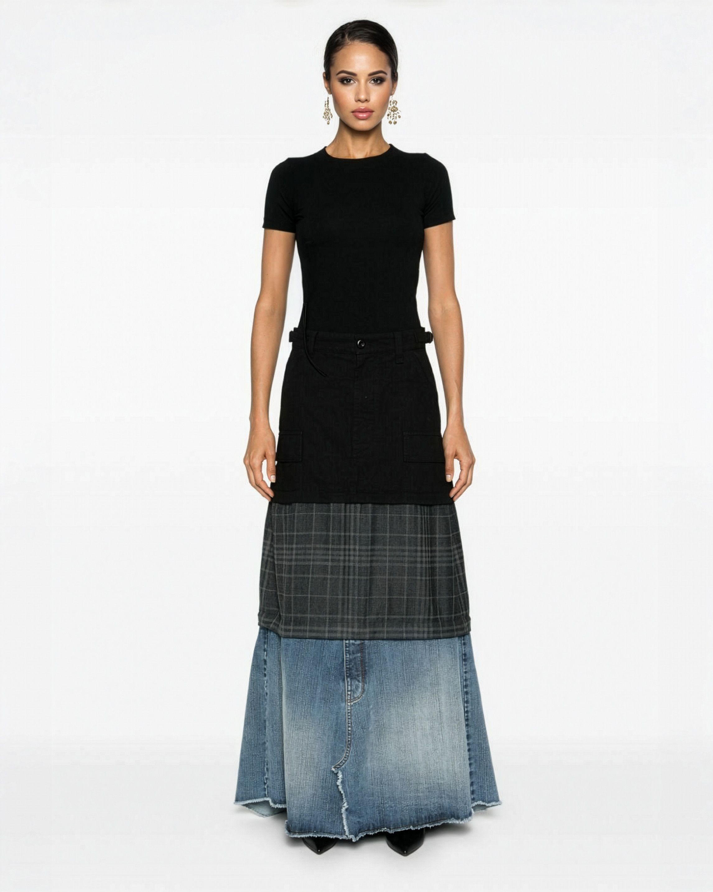 Balenciaga Runway SS'24 Layered Cargo Patchwork Size 26" / US 2 / IT 38 - 2 Thumbnail