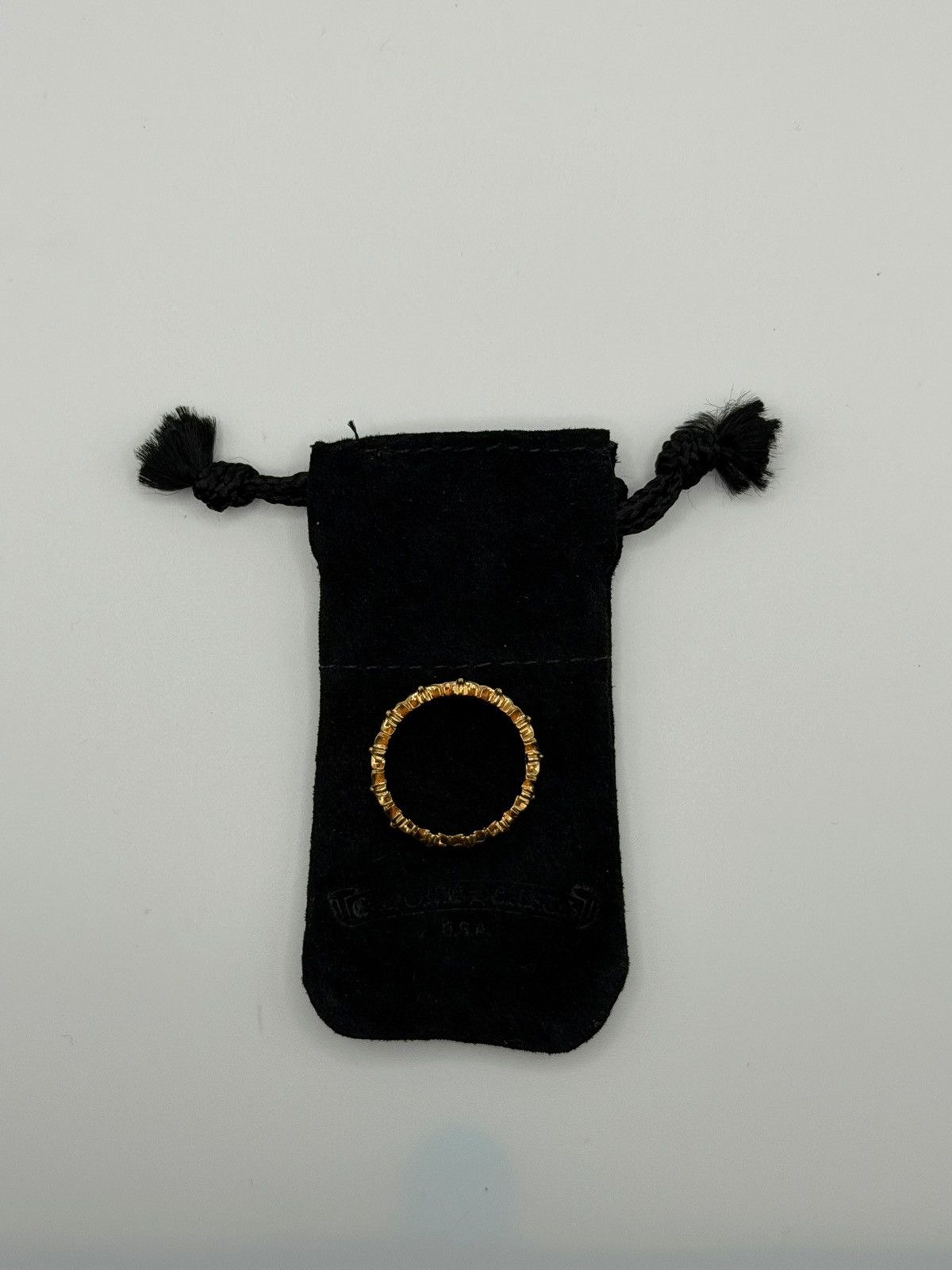 Chrome Hearts Chrome Hearts 22k Tiny E Ring Size 9 Size ONE SIZE - 7 Thumbnail