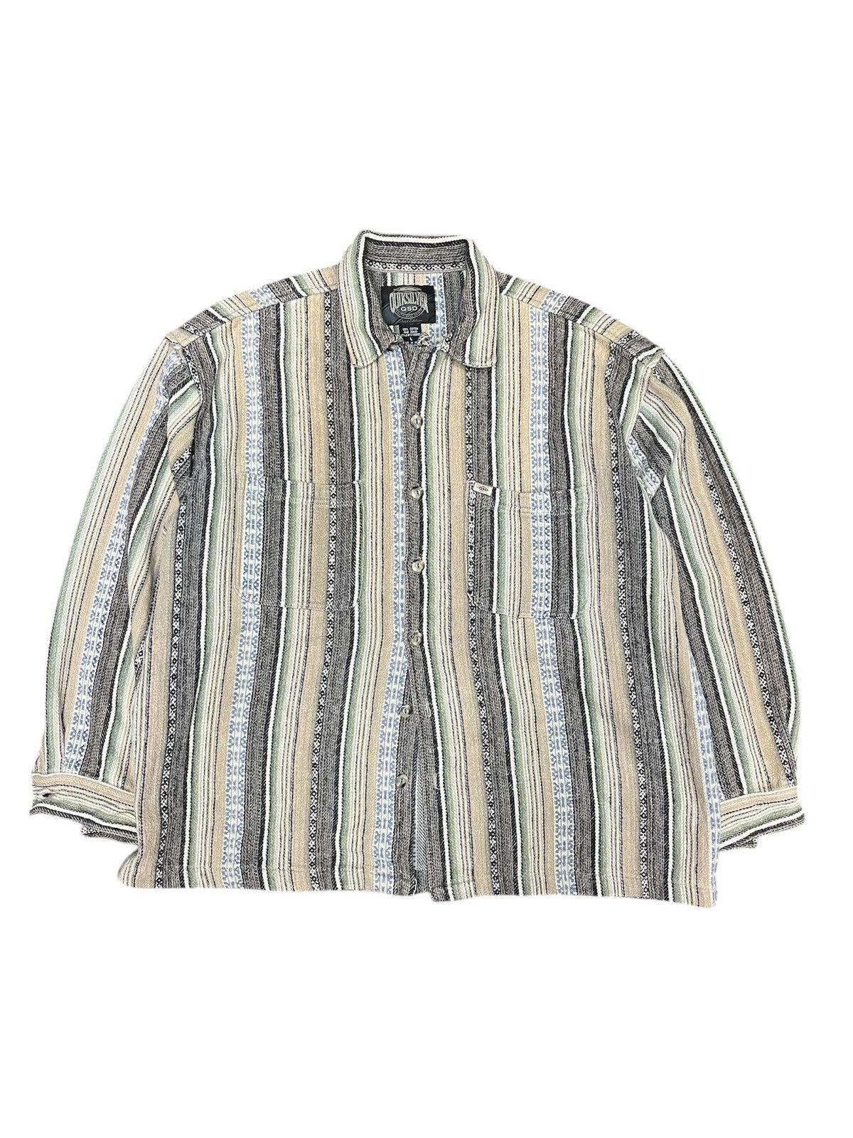 Vintage Vintage Quiksilver QSD Salt Water Denim Shirt Size L Size US L / EU 52-54 / 3 - 1 Thumbnail