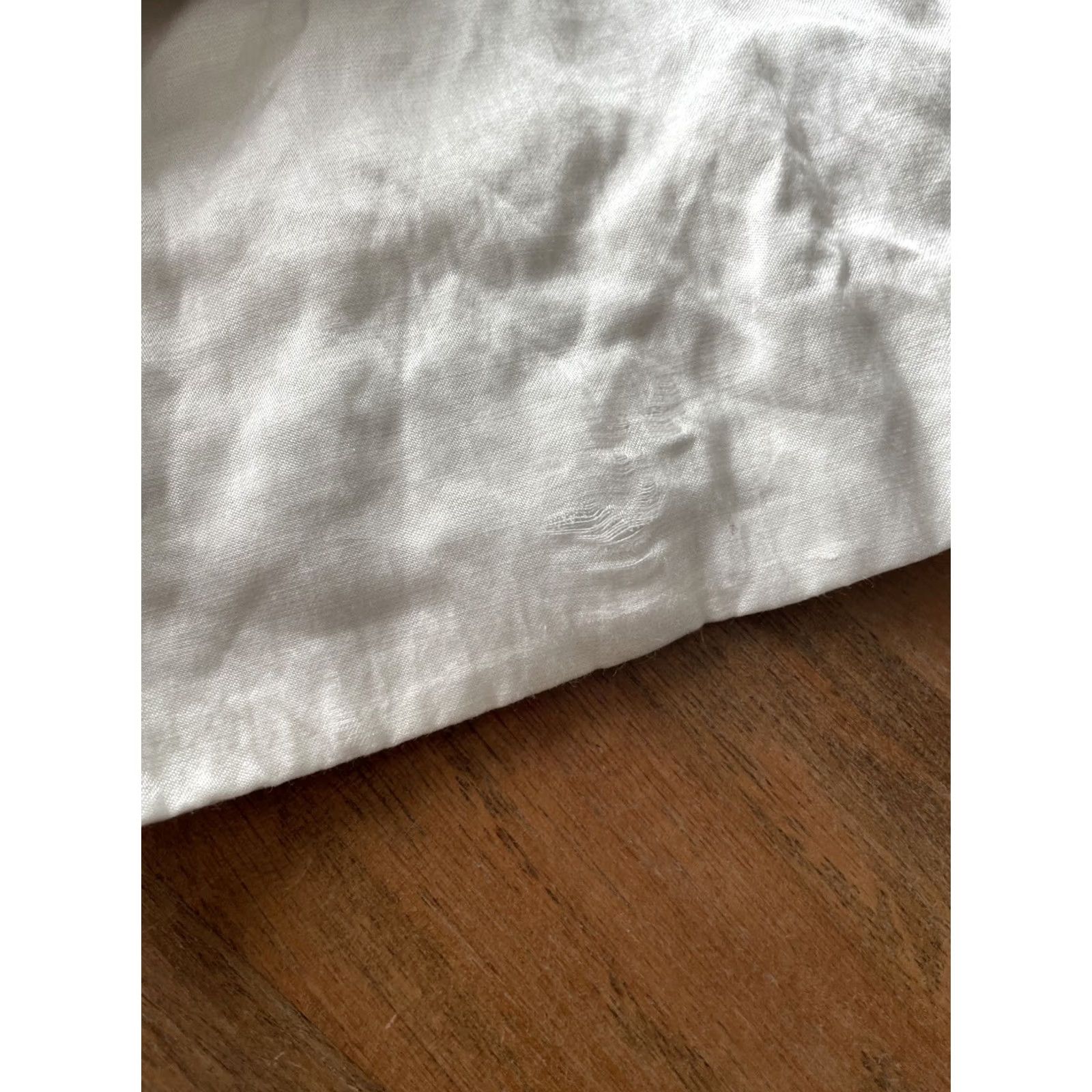 Eileen Fisher Eileen Fisher White Satin Crepe Organic Cotton Open Front Top Womens Medium Size M / US 6-8 / IT 42-44 - 5 Thumbnail