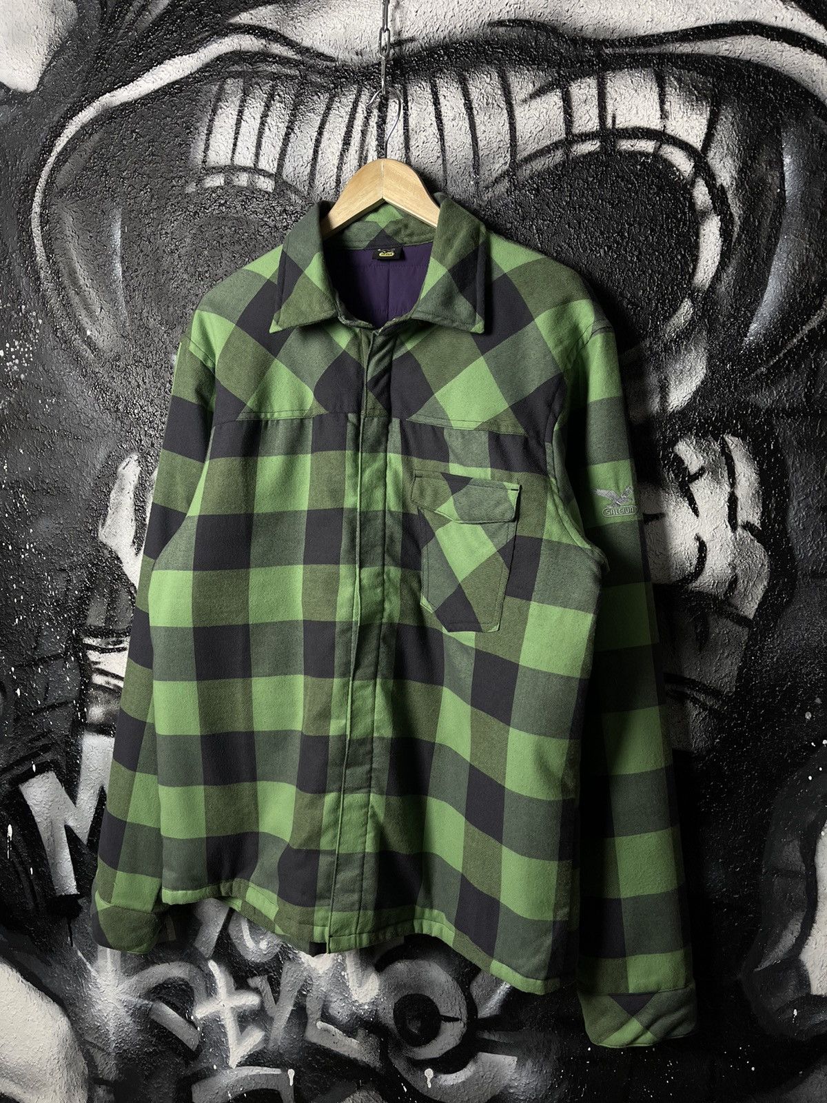 SALEWA Salewa Polarlite Outdoor Plaid Green Fleece Overshoot Jacket Men’s Size XXL Size US XXL / EU 58 / 5 - 18 Thumbnail