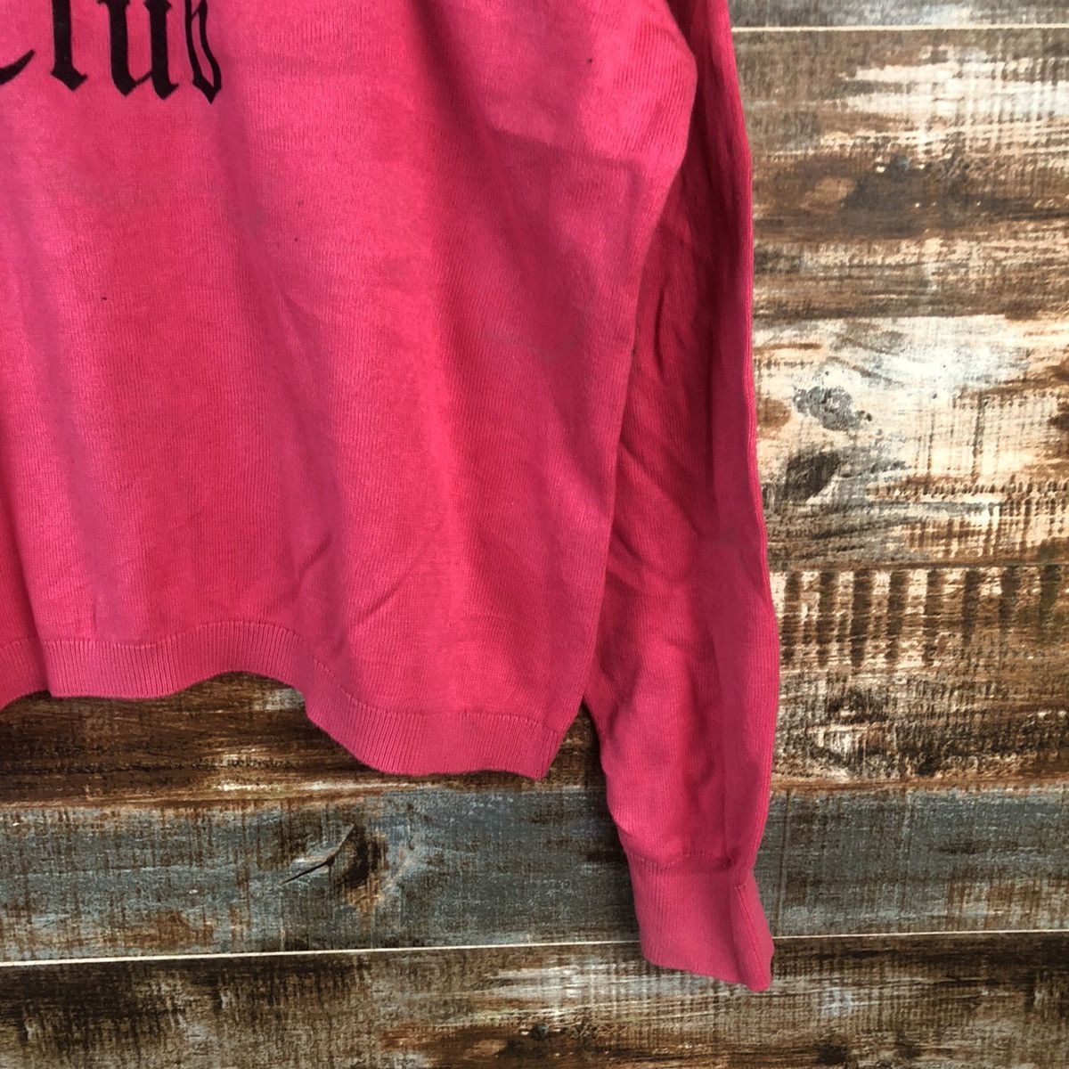 Japanese Brand DL lonely heart club H&M Divided Pink Sweaters #C687 Size US L / EU 52-54 / 3 - 8 Thumbnail