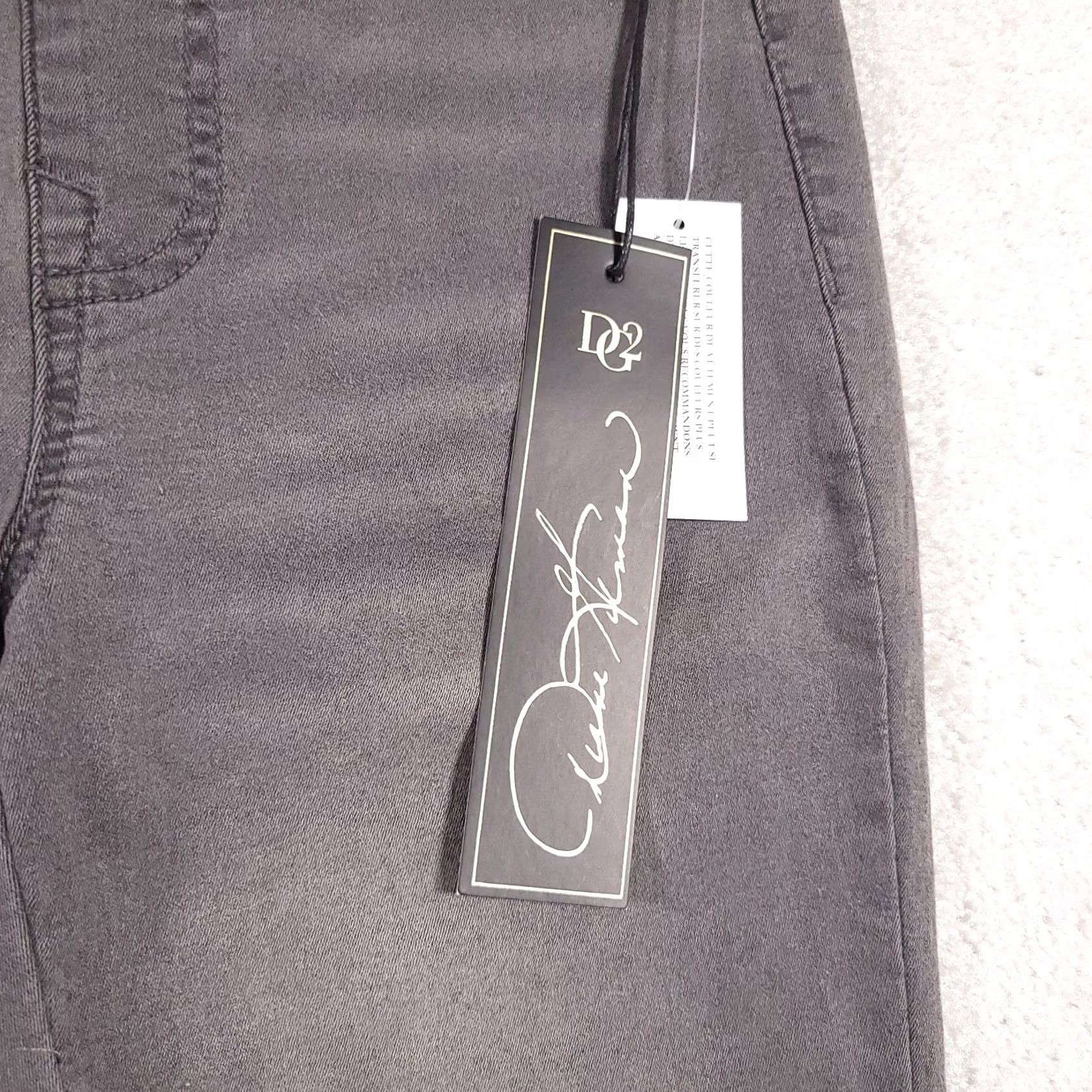 Denime Diane Gilman DG2 Denim Capri Pull-On Jeans Women XXS Gray Stretch Mid-Rise Size 42" / US 20 - 4 Thumbnail