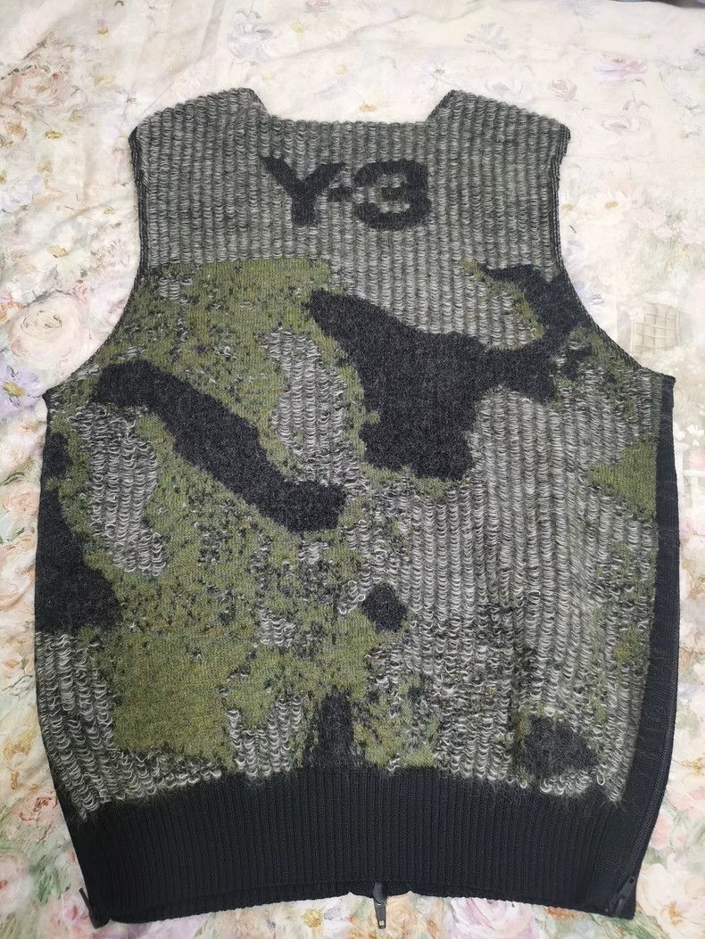 Y-3 Y-3 Mohair Camo Vest Size US S / EU 44-46 / 1 - 3 Thumbnail