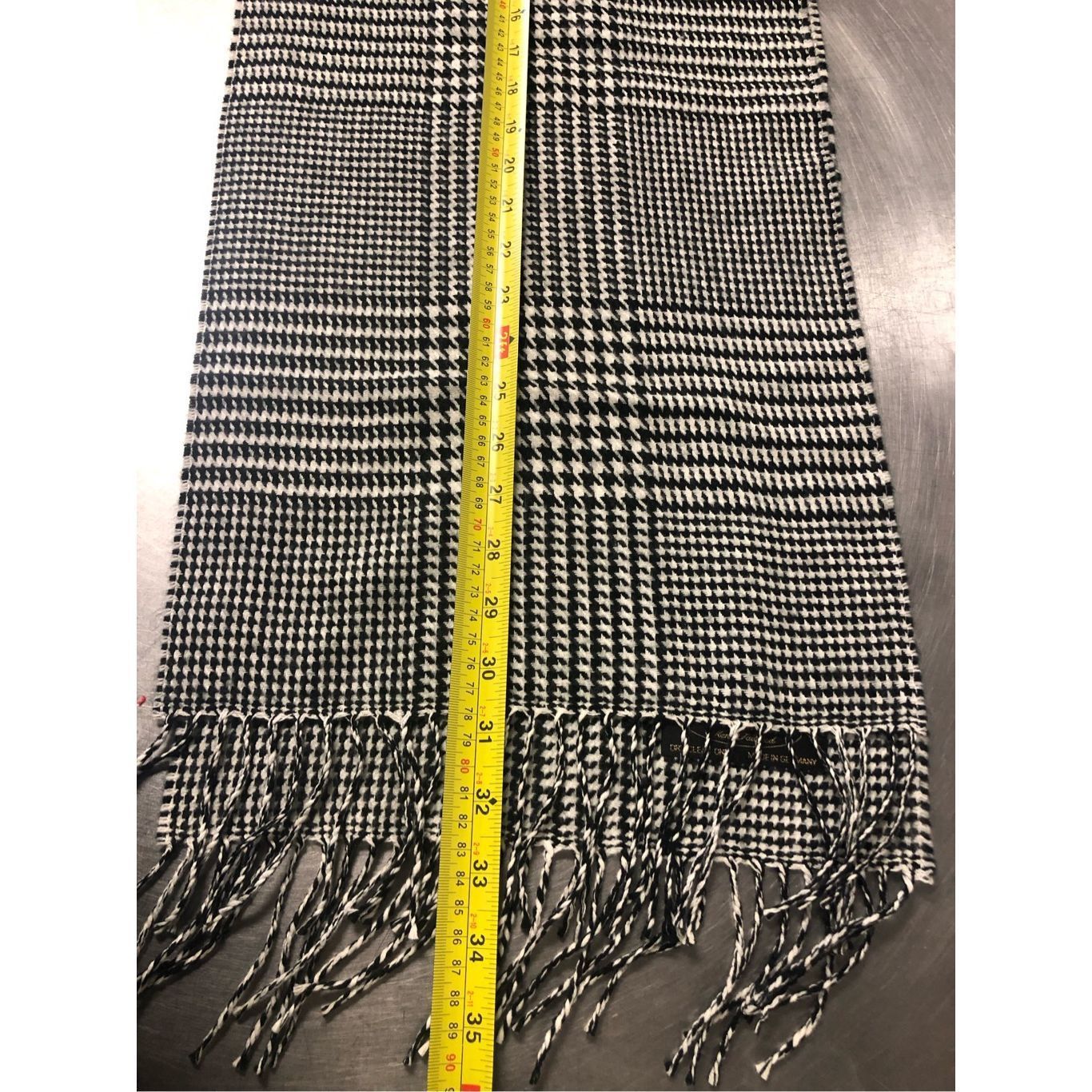 Other Women’s Men’s Unisex Black & White Houndstooth Hand Tailored Size ONE SIZE - 4 Thumbnail