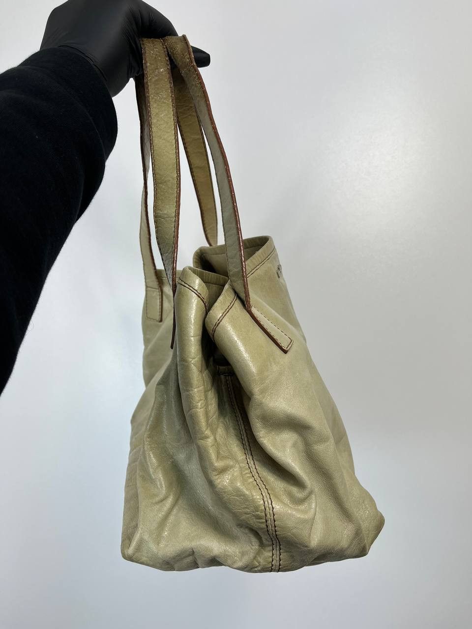Max Mara Max Mara Leather Shoulder Bag Beige Made In Italy Womens Size ONE SIZE - 5 Thumbnail