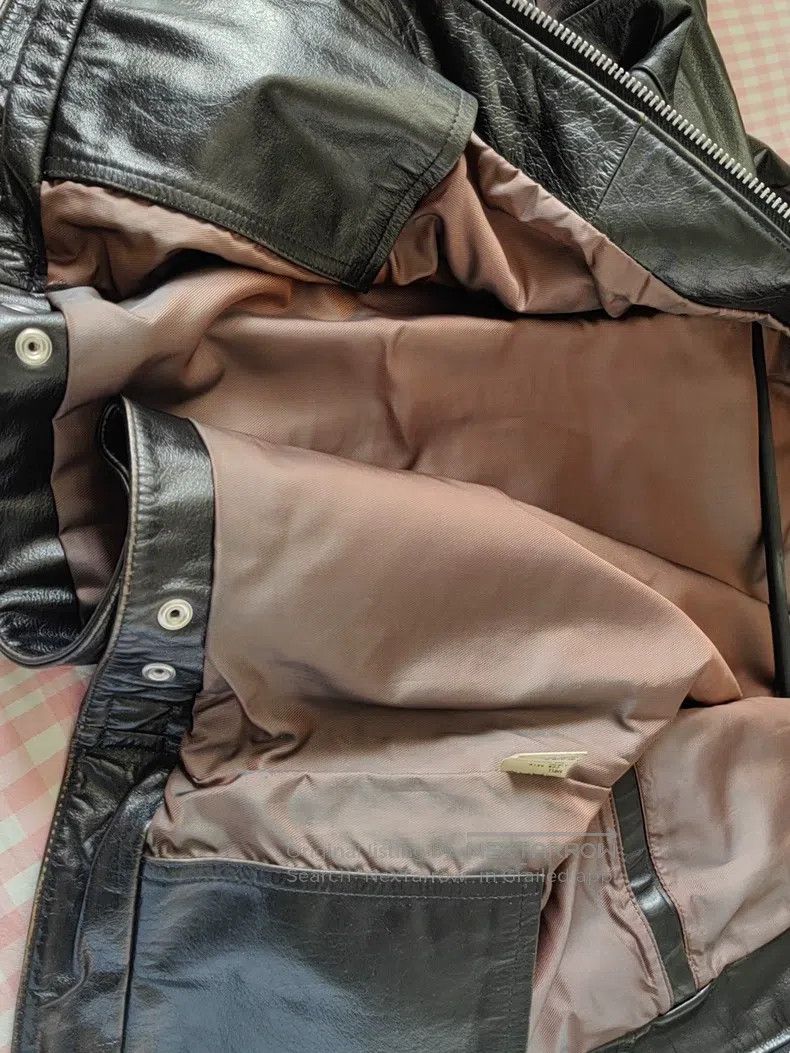 Other Vintage leather coat, tea core cowhide Size US L / EU 52-54 / 3 - 9 Thumbnail