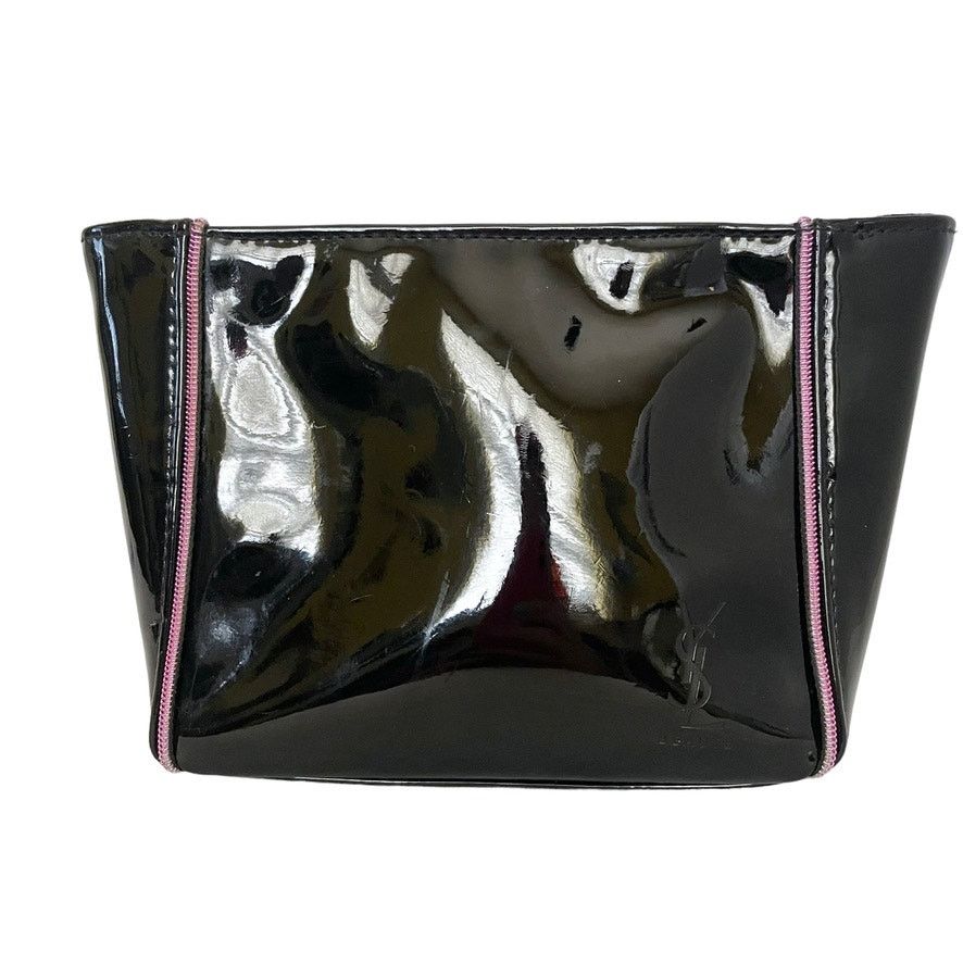 Yves Saint Laurent Yves Saint Laurent Beauté YSL Black Zip Pouch Toiletry Bag Size ONE SIZE - 1 Thumbnail