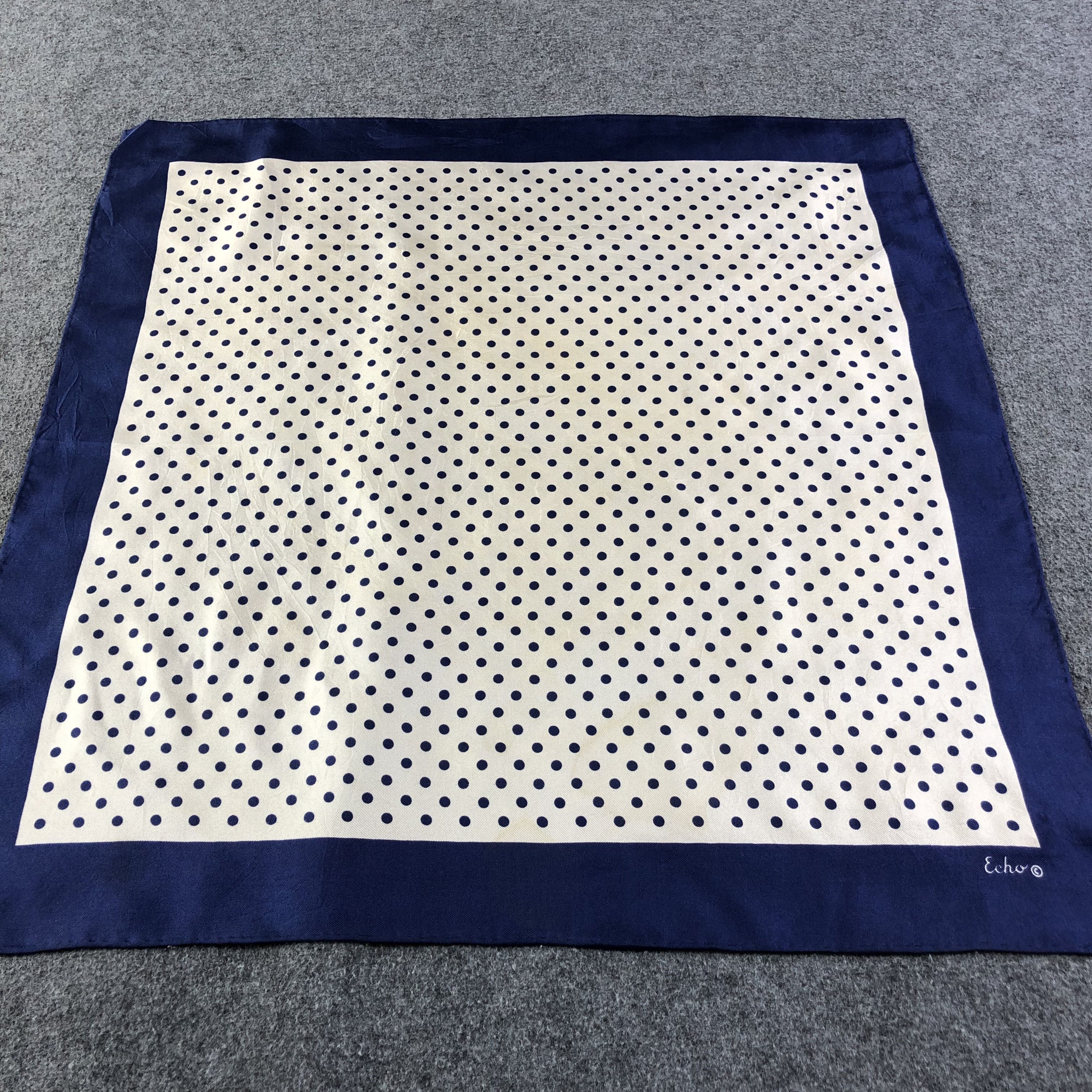 Vintage Vintage Echo Polka Dots Silk Scarf M769 Size ONE SIZE - 1 Thumbnail