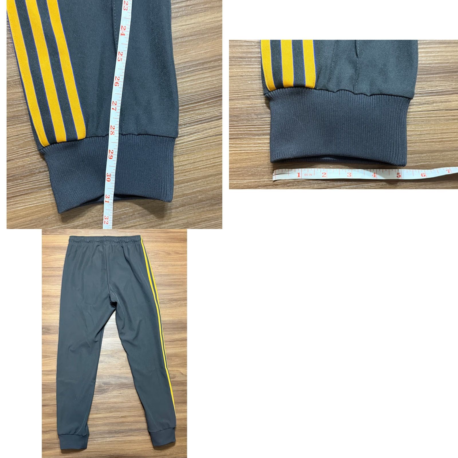 Adidas Adidas Manchester United Icon Track Pants Mens Sz M Grey Yellow (JN2815) Size US 31 - 8 Thumbnail
