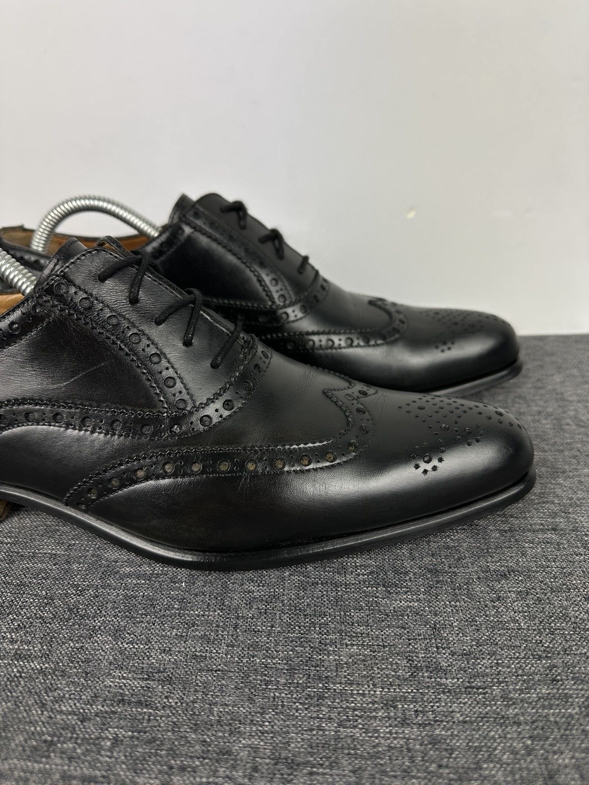 Other Vintage Calver Men’s Leather Wingtip Broque Oxford Shoes Size US 8.5 / EU 41-42 - 3 Thumbnail