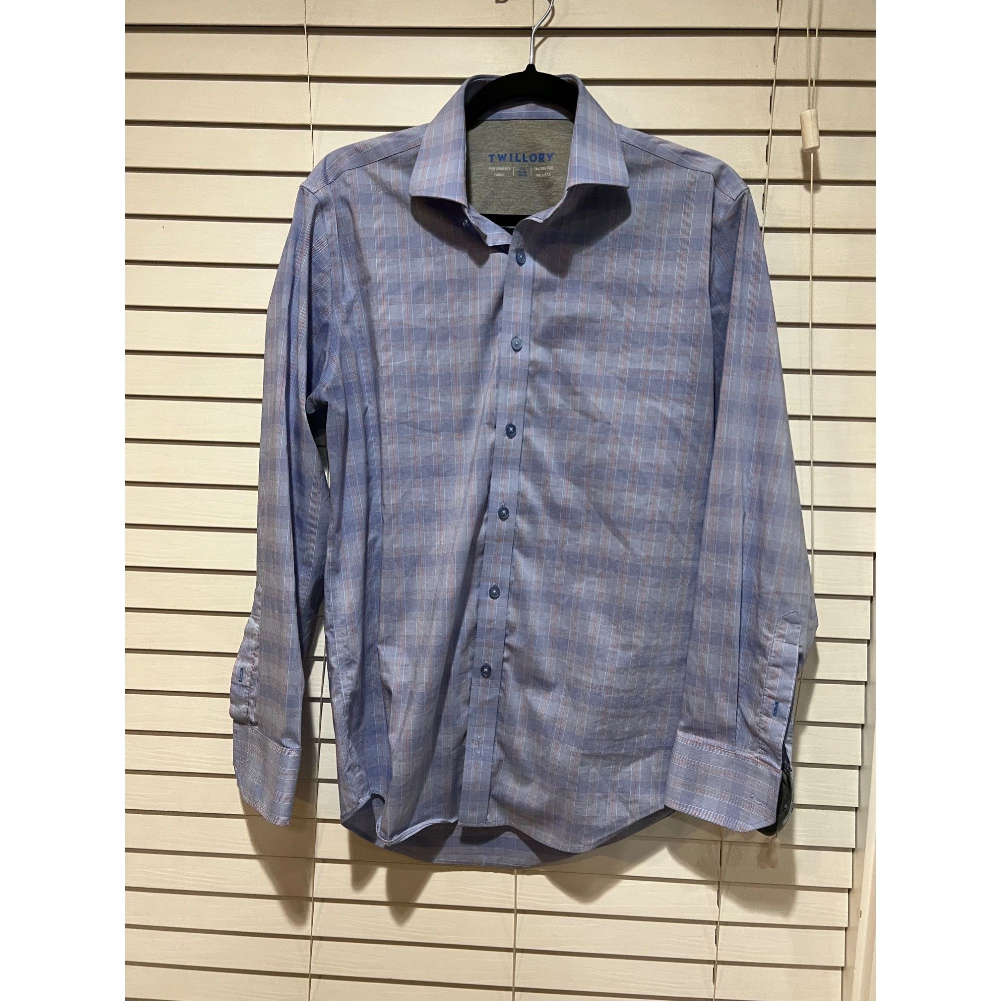 Twillory Performance Long Sleeve Button Up Shirt - Size 15.5
