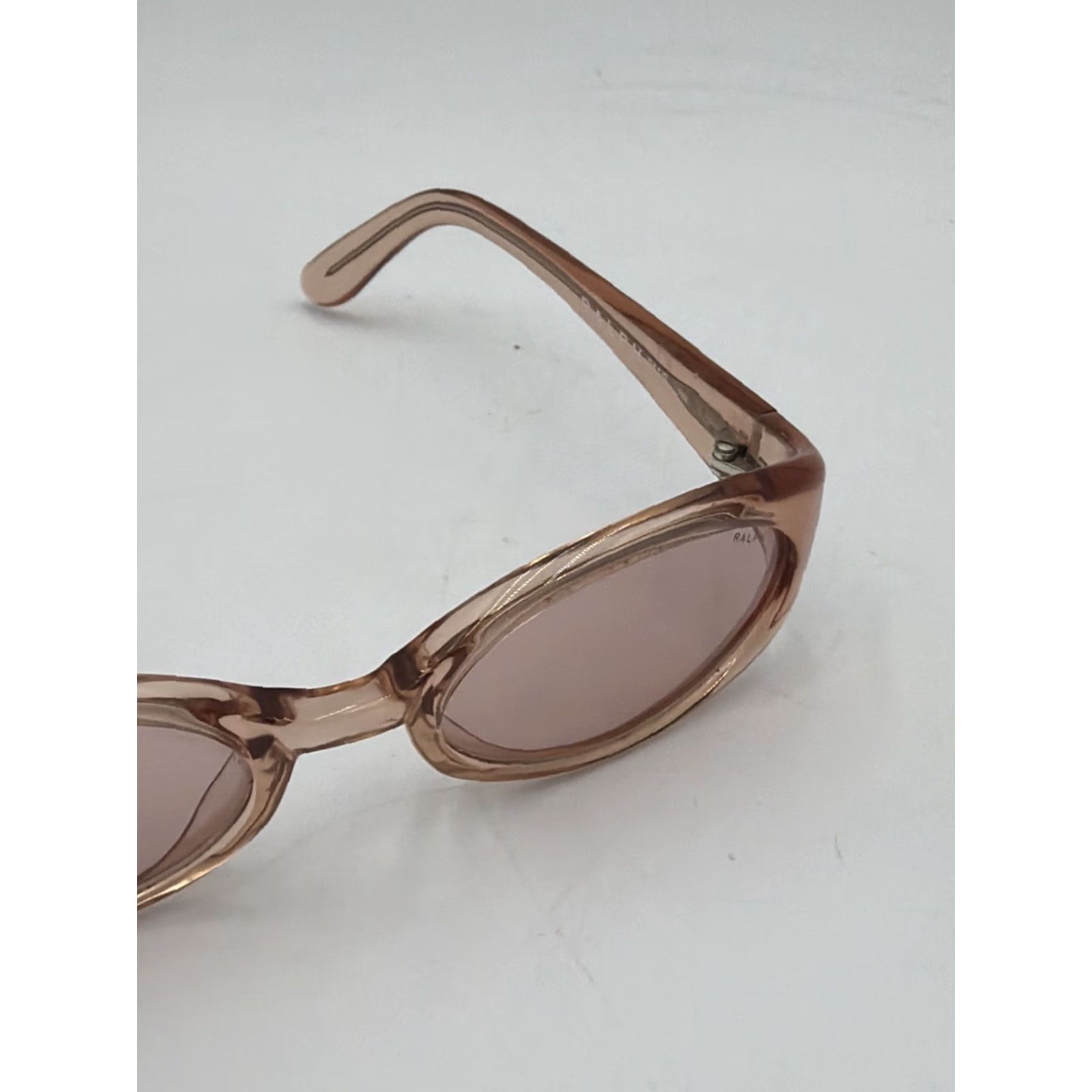 Ralph Lauren VINTAGE Ralph Lauren Sunglasses Frame 941/S 48-19-125 Frames Only Brown Tortoise Oval Plastic Men Womens Size ONE SIZE - 4 Thumbnail