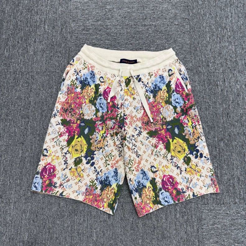 Louis Vuitton Louis Vuitton size xl Full-print presbyopic floral knit sho Size US 28 / EU 44 - 1 Thumbnail
