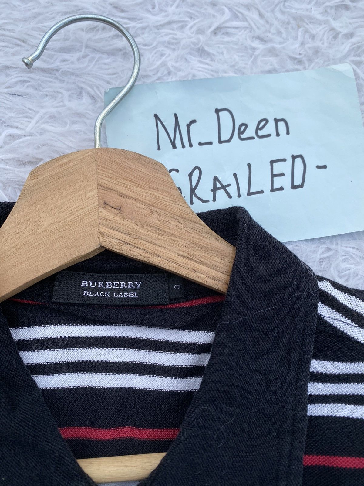 Burberry Rare Vintage Burberry Black Label Stripes Polo Tee Size US M / EU 48-50 / 2 - 10 Thumbnail