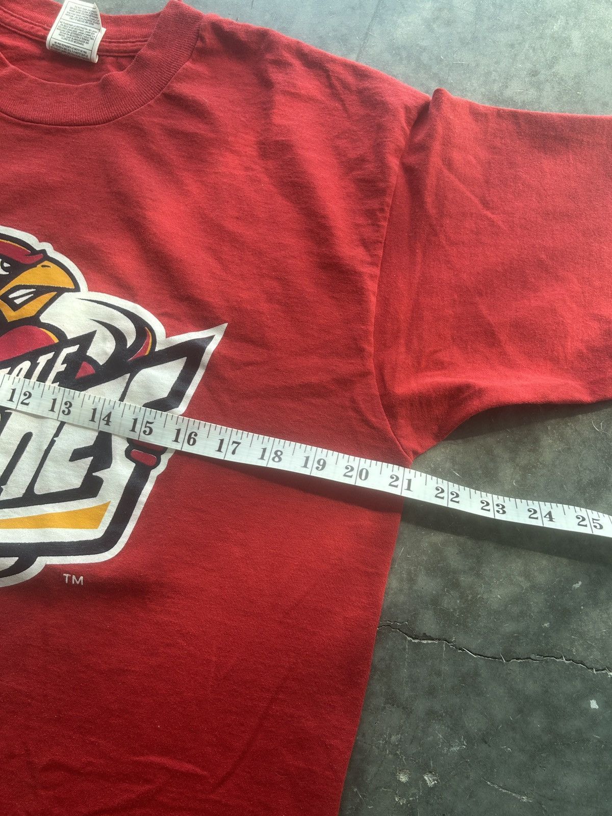 Fruit Of The Loom × Vintage Vintage 90s Iowa State Cyclones Graphic Tee Size US L / EU 52-54 / 3 - 7 Thumbnail