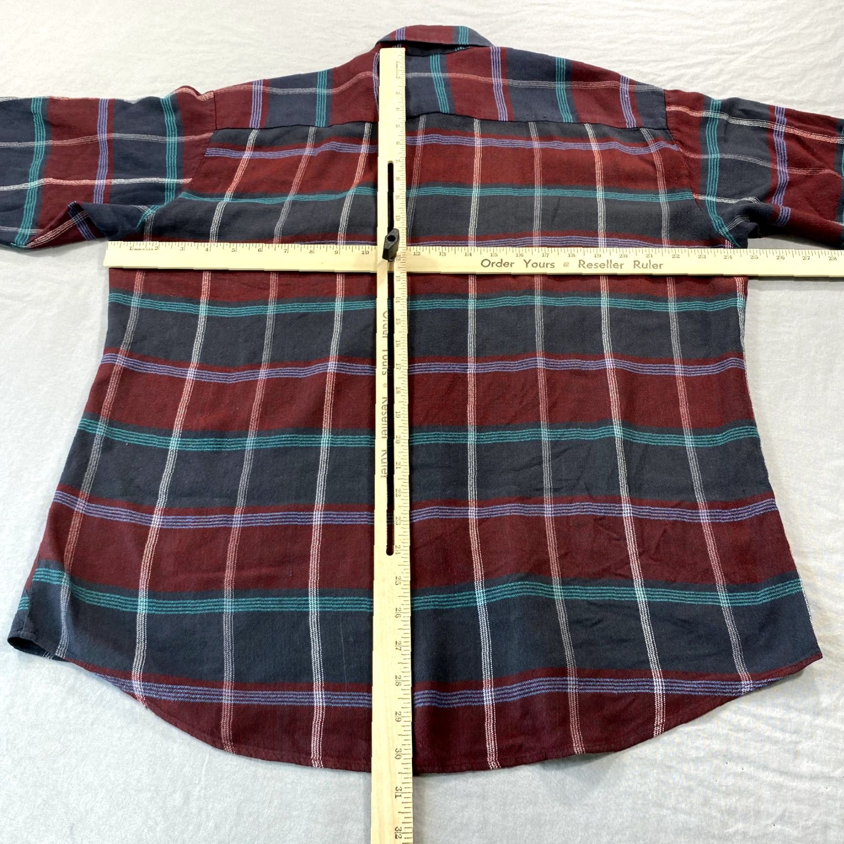Vintage VINTAGE Saugatuck Shirt Mens Large Red Green Plaid Flannel Button Up Acrylic Size US L / EU 52-54 / 3 - 5 Thumbnail