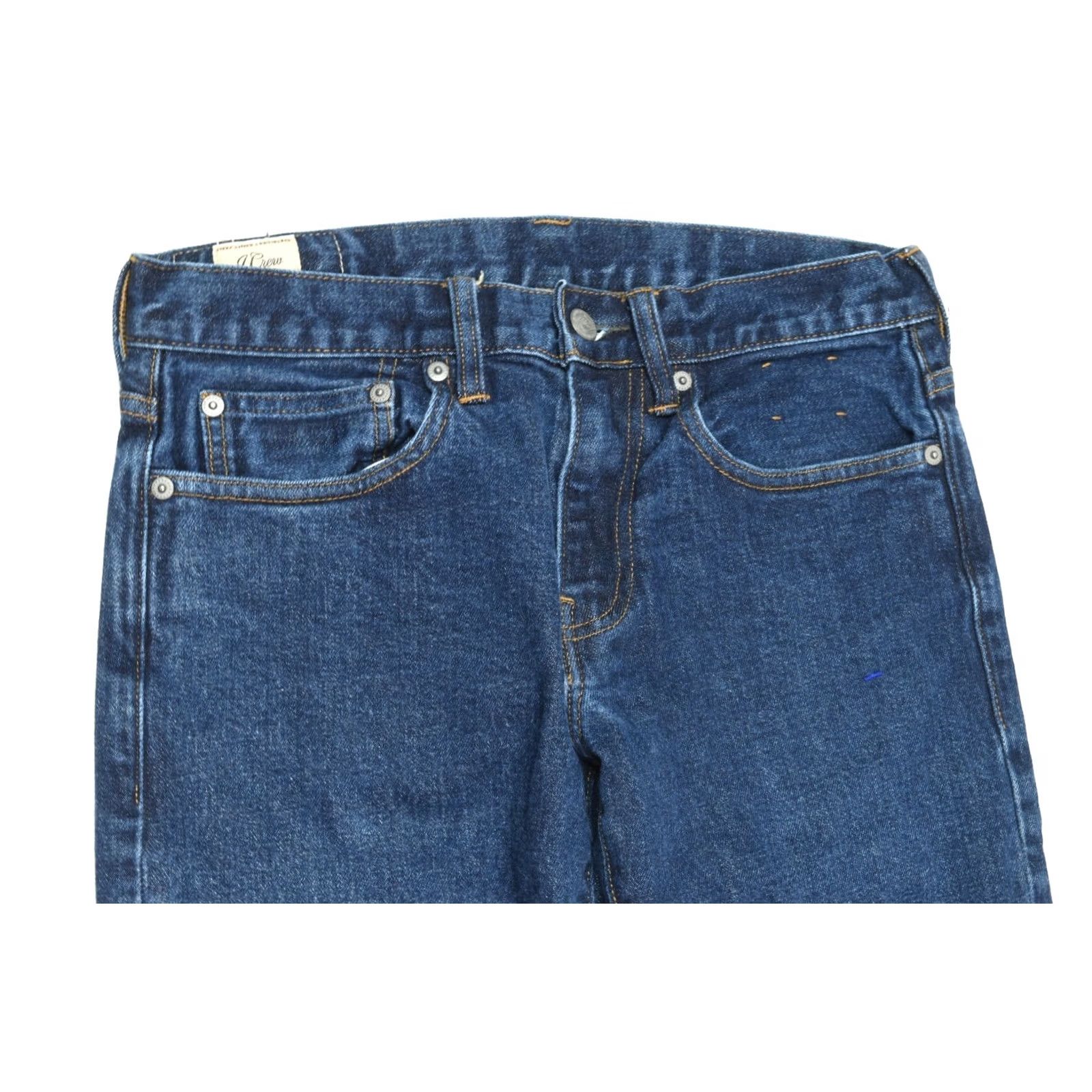 J.Crew J.CREW 484 Slim-Fit Jeans Mens 29x31.5 Blue Indigo Denim Cotton Slim Tapered Leg 5-Pocket zipper button Regular 29 Mens Jeans Size US 29 - 3 Thumbnail