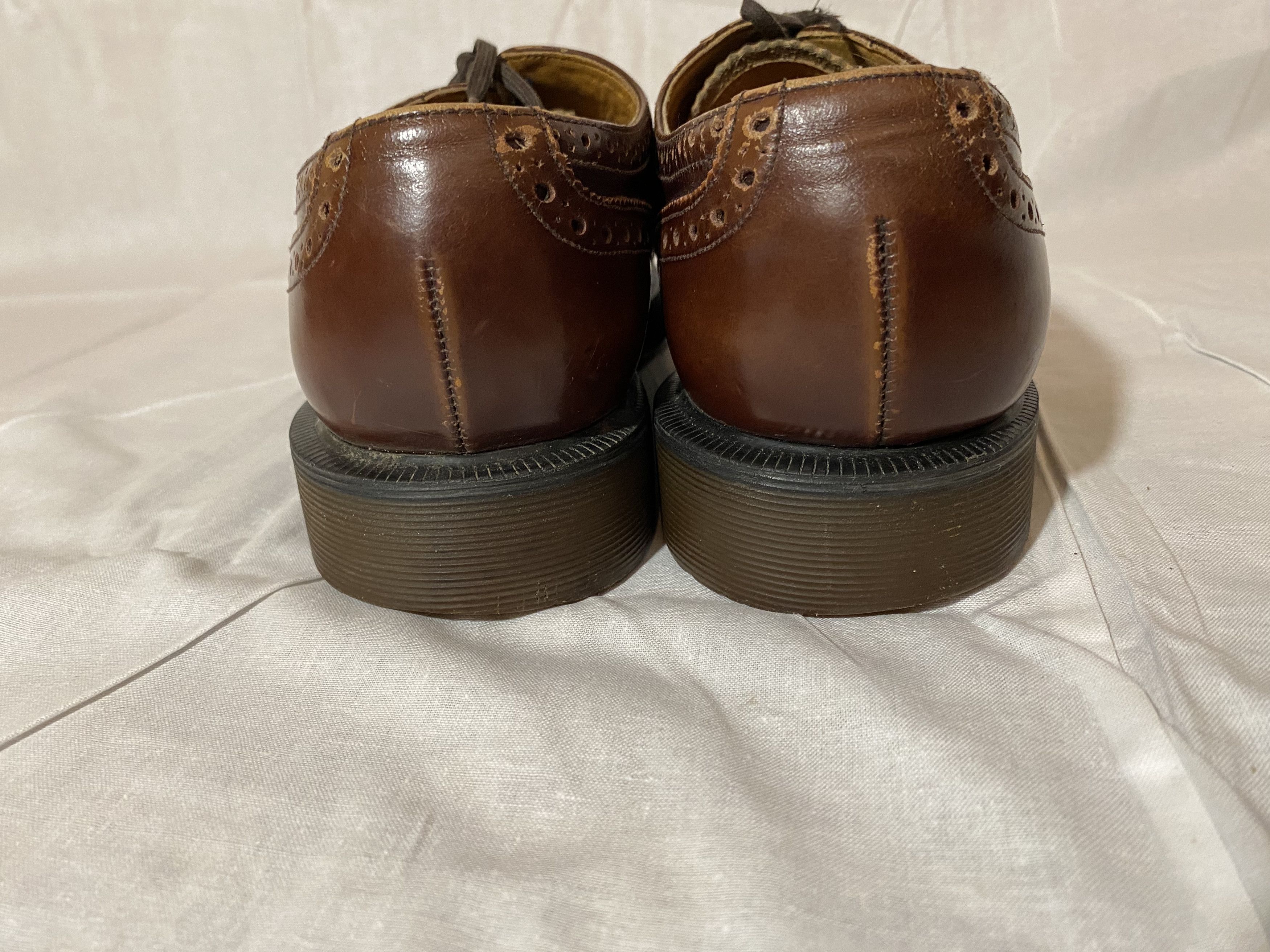 Dr. Martens Dr Martens Brown Brogue Shoes Made In England Size US 8 / EU 41 - 7 Thumbnail