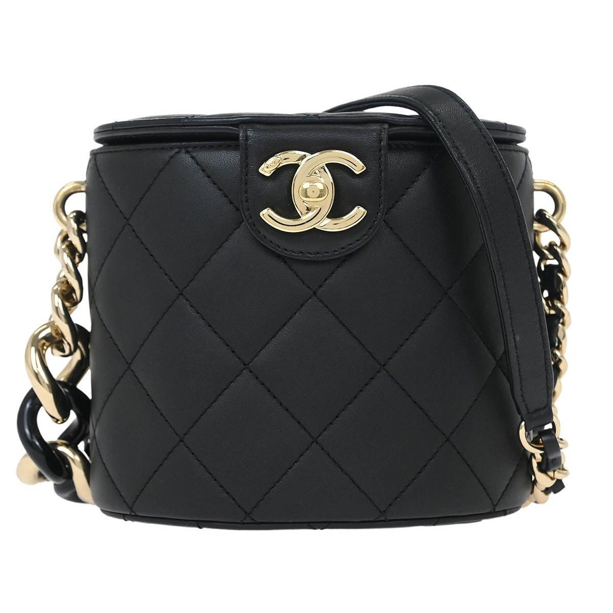 Chanel Chanel Resin Elegant Chain Tubular Vanity Case Quilted Lambskin Size ONE SIZE - 1 Thumbnail