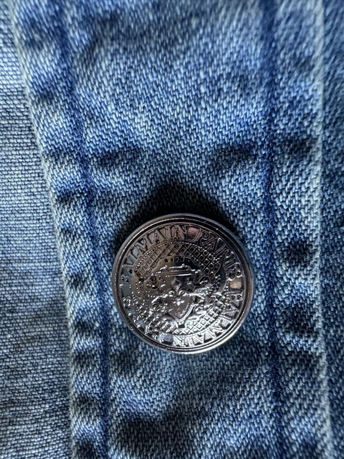 Balmain Balmain Distressed Denim Button-Up Size US M / EU 48-50 / 2 - 5 Thumbnail