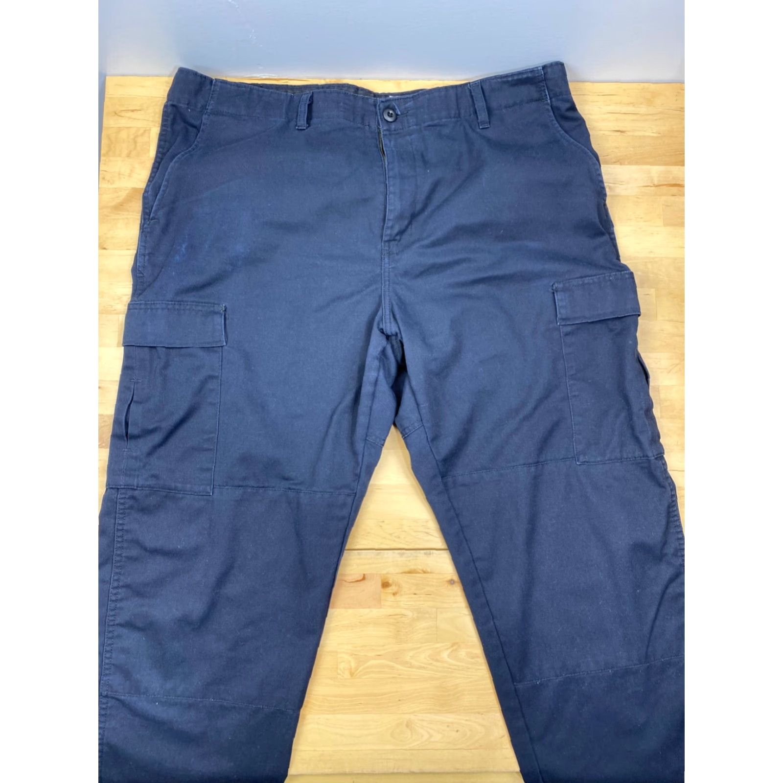 Vintage VF Imagewear Blue Cargo Pants Work Trouser EMS XL Size US 36 / EU 52 - 2 Thumbnail