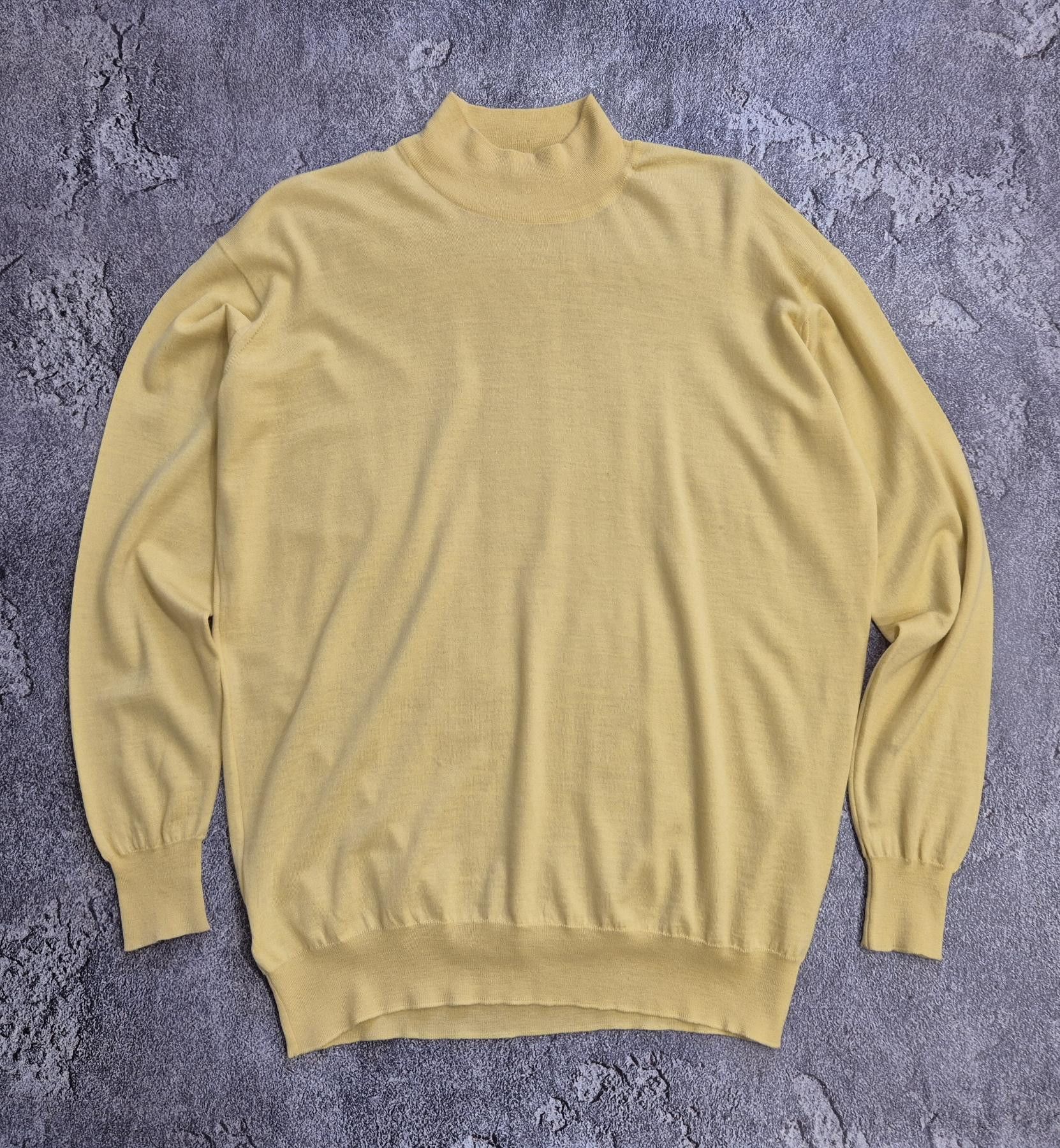 Agnona Agnona wool yellow men jumper Size US L / EU 52-54 / 3 - 1 Thumbnail